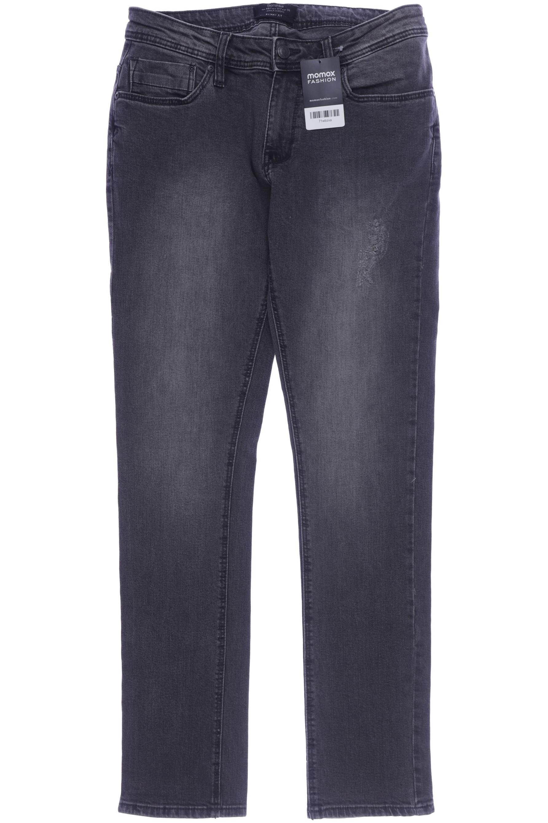 

bershka Herren Jeans, grau, Gr. 31