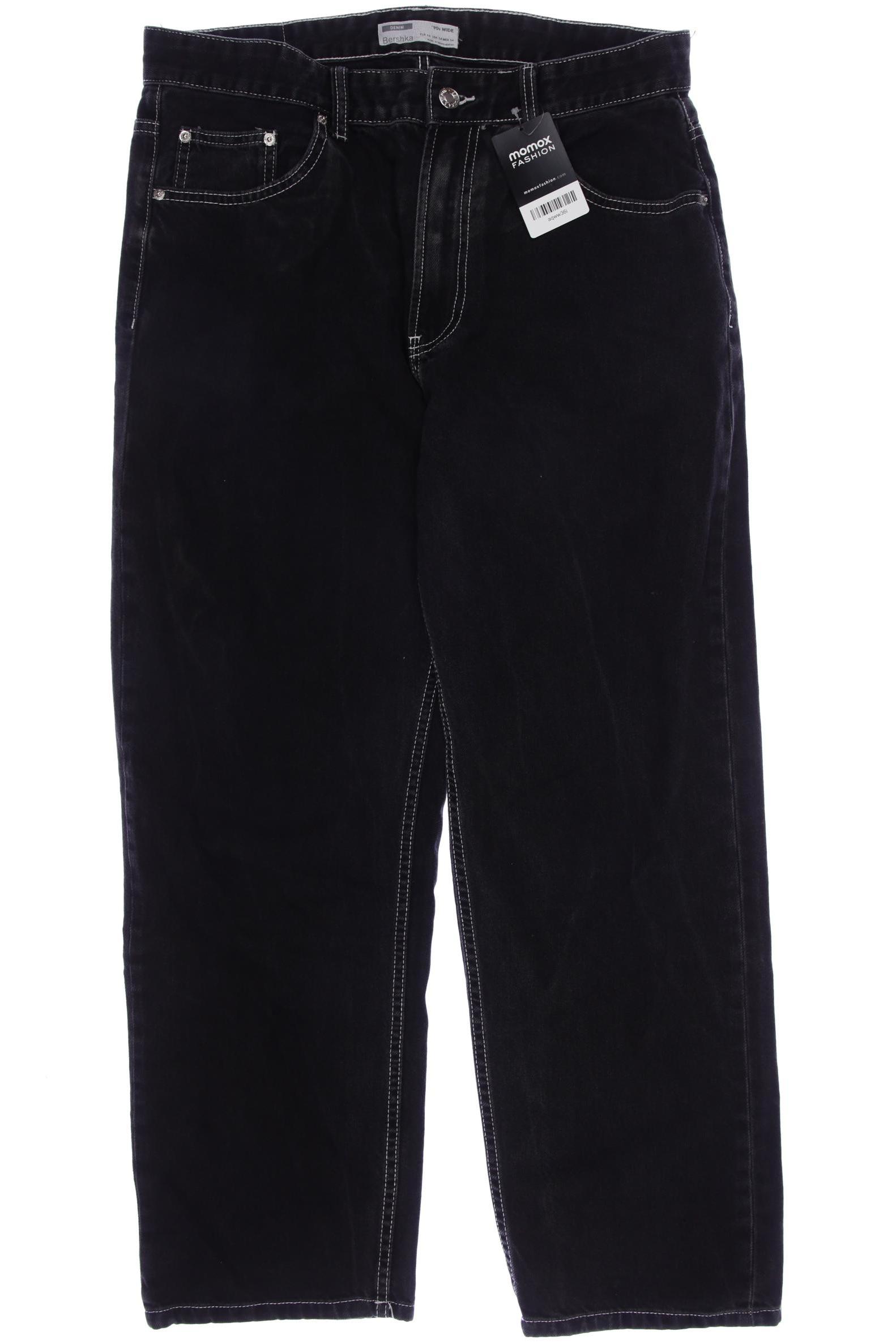 

bershka Herren Jeans, schwarz, Gr. 34