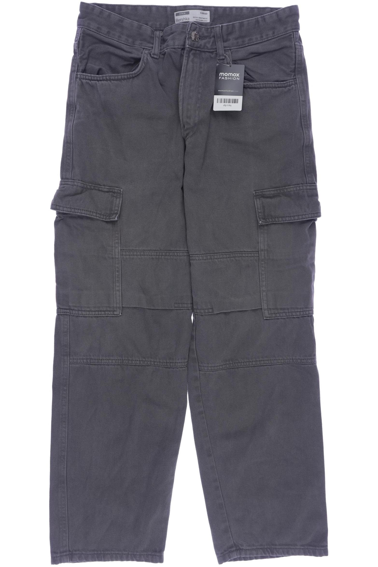 

bershka Herren Jeans, grau, Gr. 31
