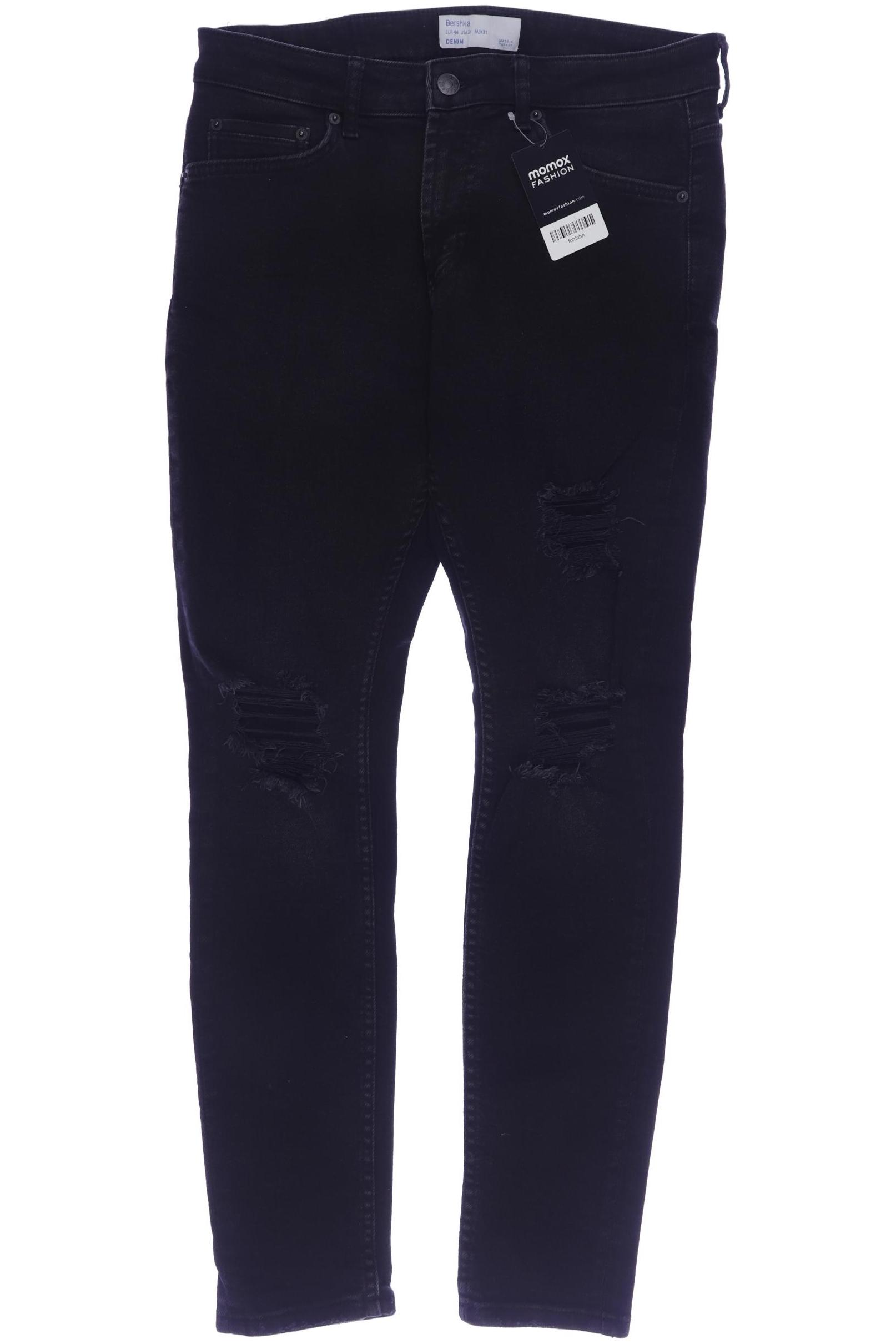 

bershka Herren Jeans, schwarz, Gr. 31