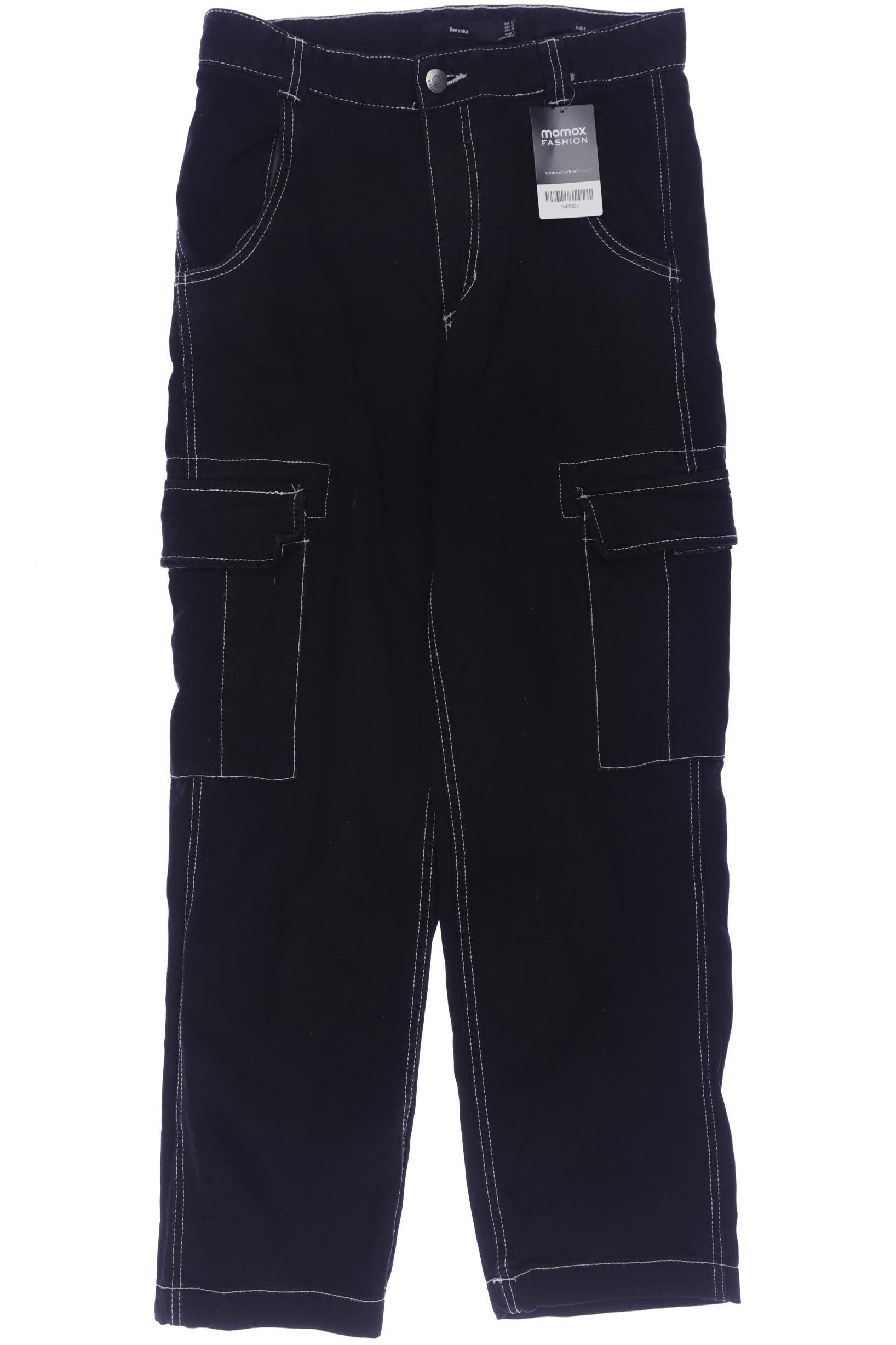 

bershka Herren Jeans, schwarz, Gr. 30