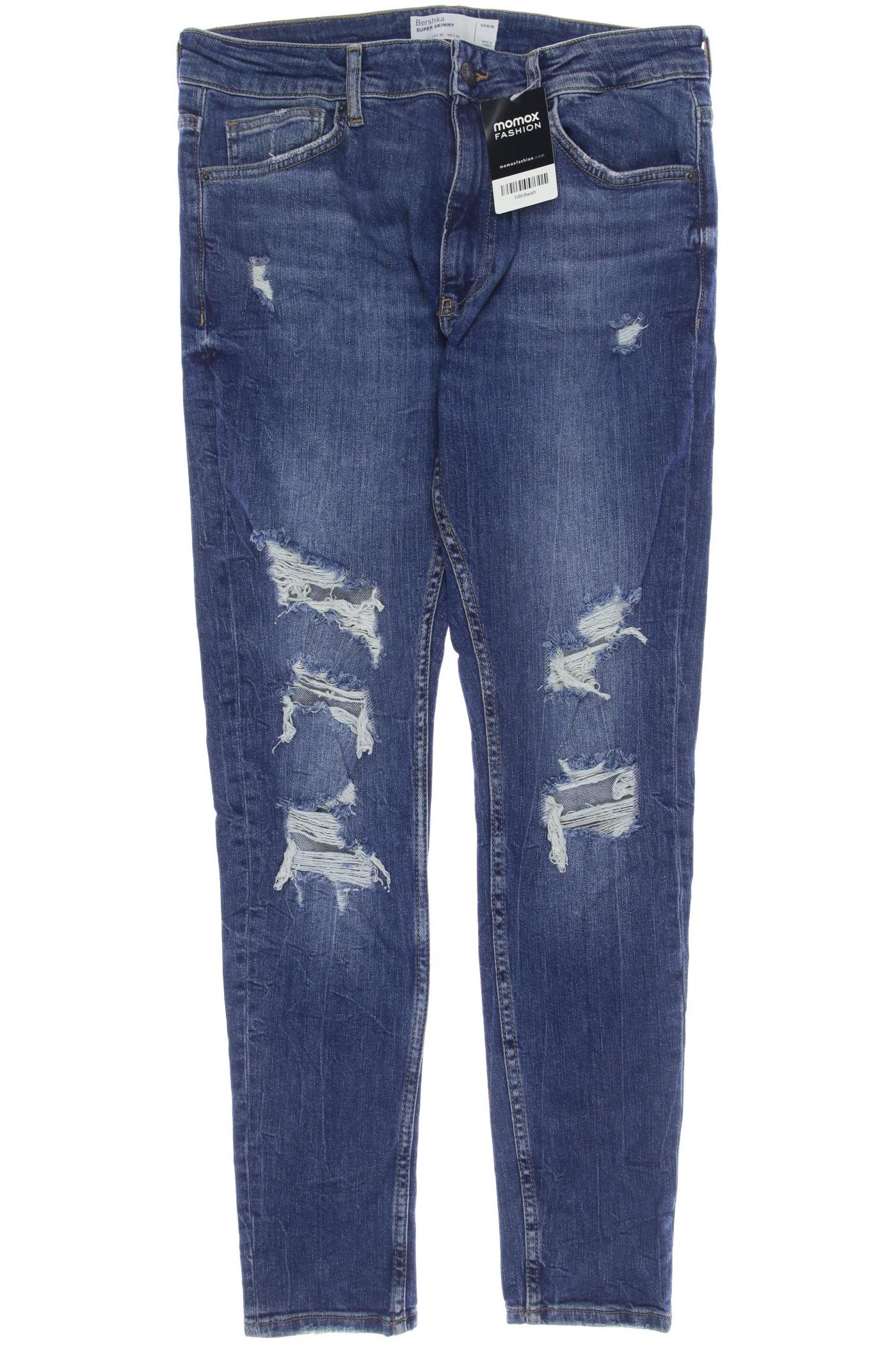 

bershka Herren Jeans, marineblau, Gr. 32