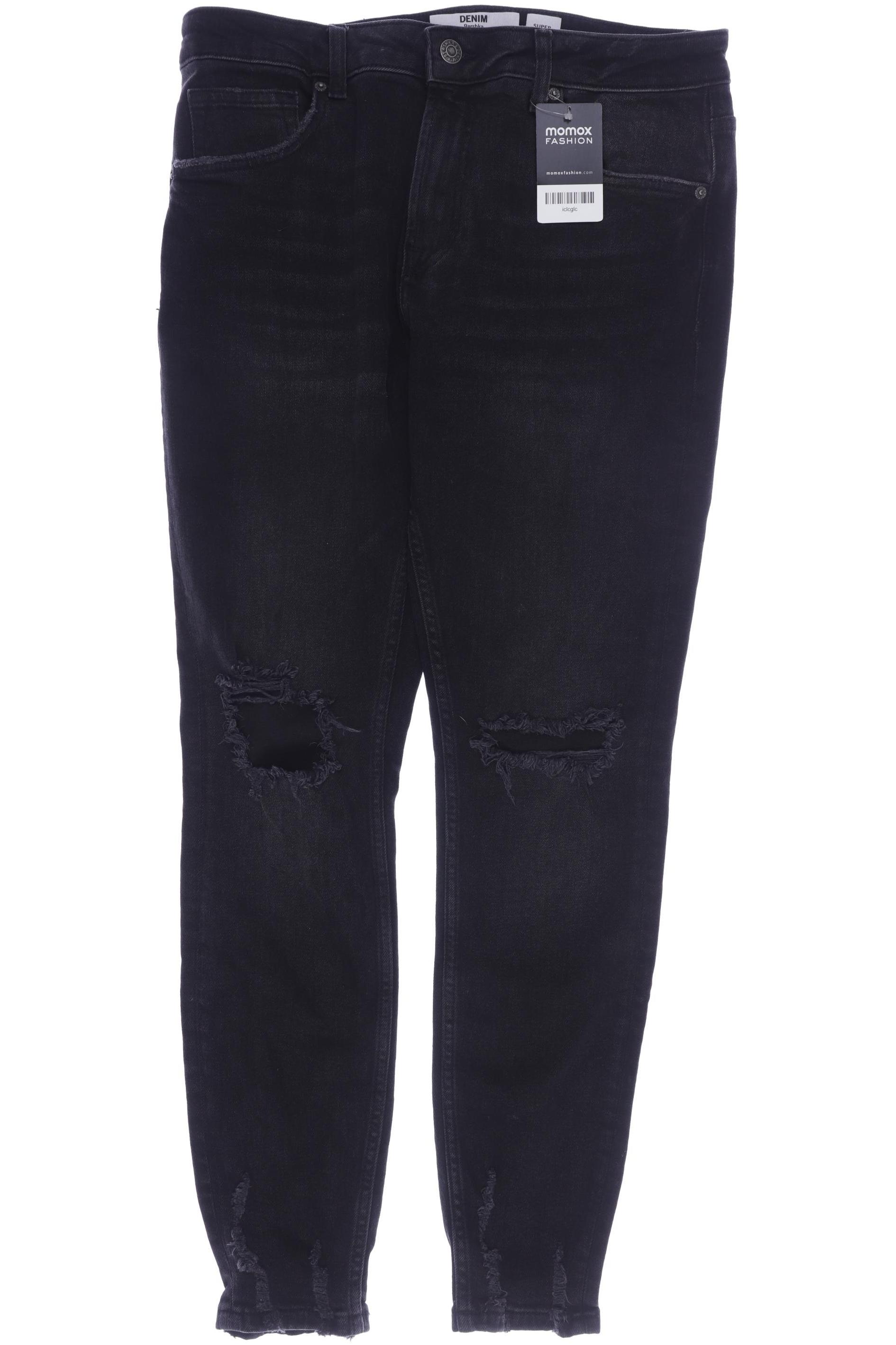 

bershka Herren Jeans, schwarz