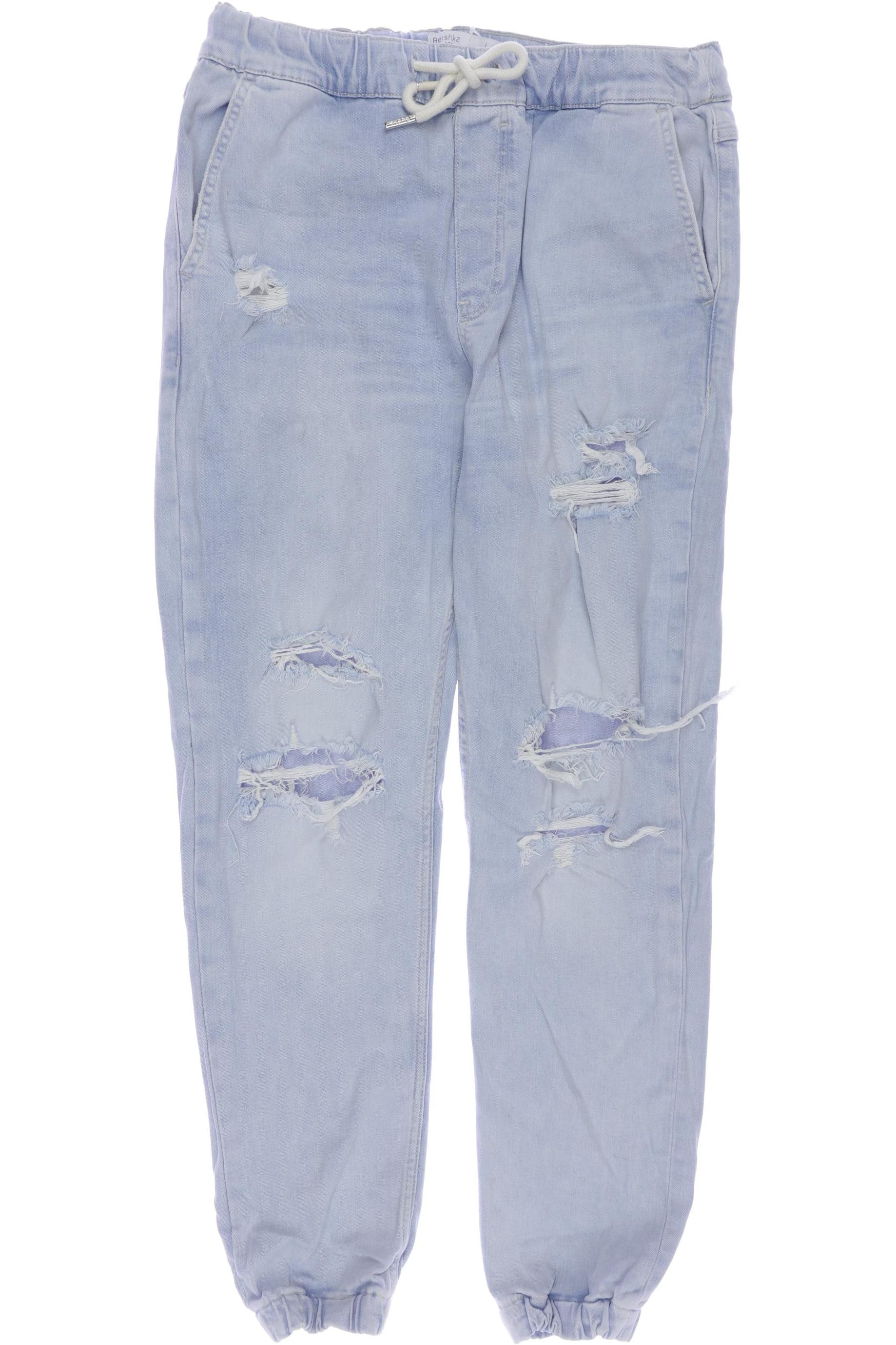 

bershka Herren Jeans, hellblau, Gr. 0