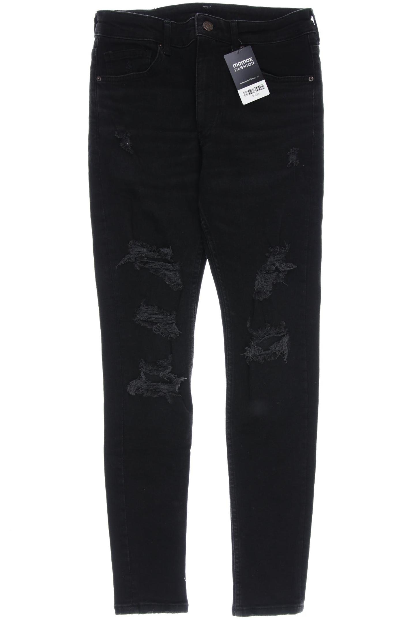 

bershka Herren Jeans, schwarz, Gr. 28