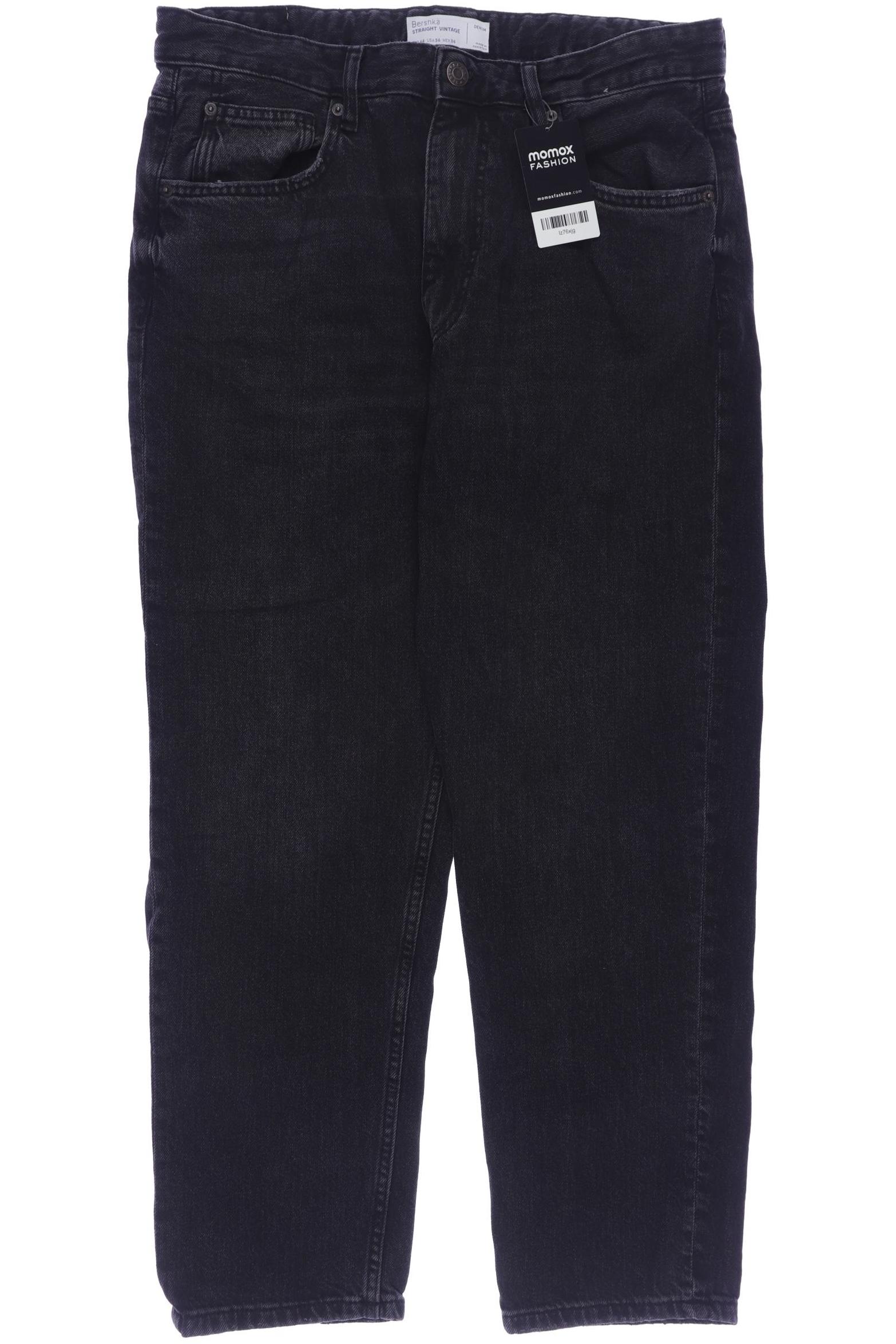 

bershka Herren Jeans, schwarz, Gr. 52