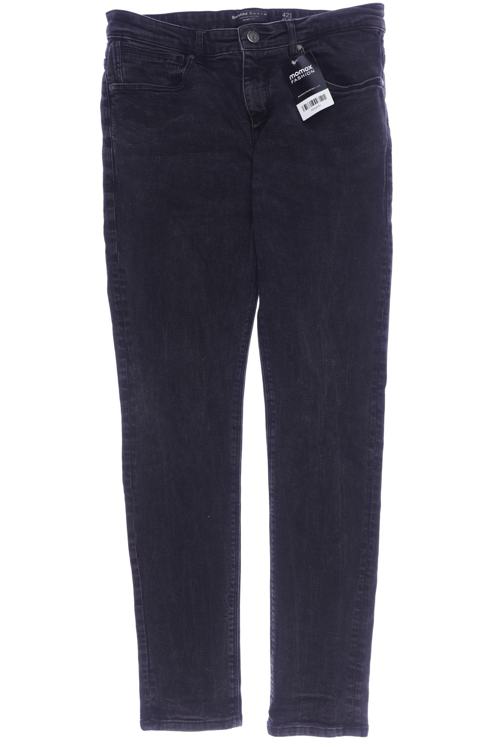 

bershka Herren Jeans, schwarz, Gr. 32