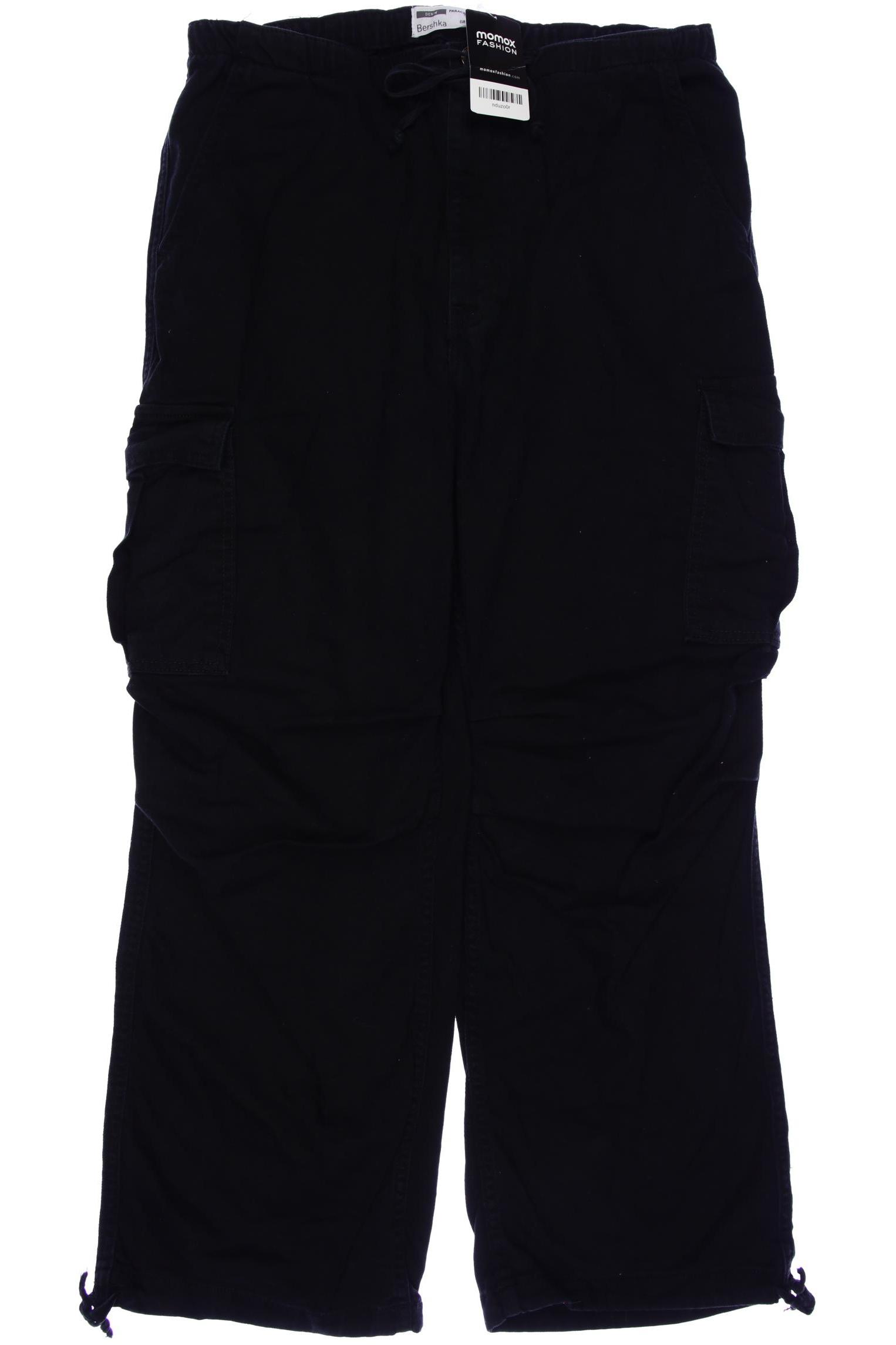 

bershka Herren Jeans, schwarz, Gr. 0