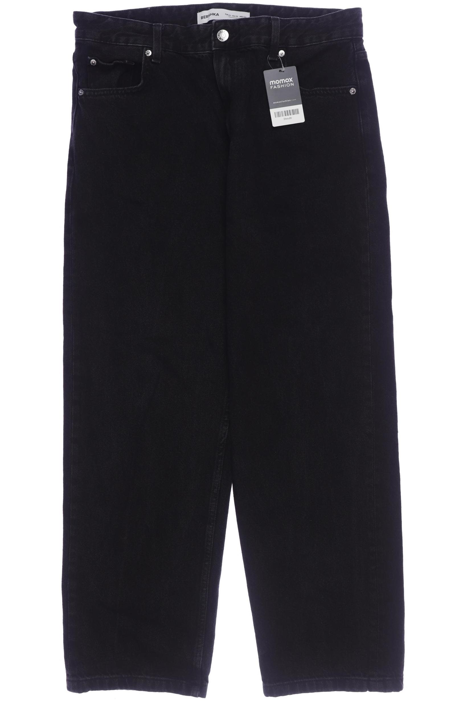 

bershka Herren Jeans, schwarz, Gr. 42