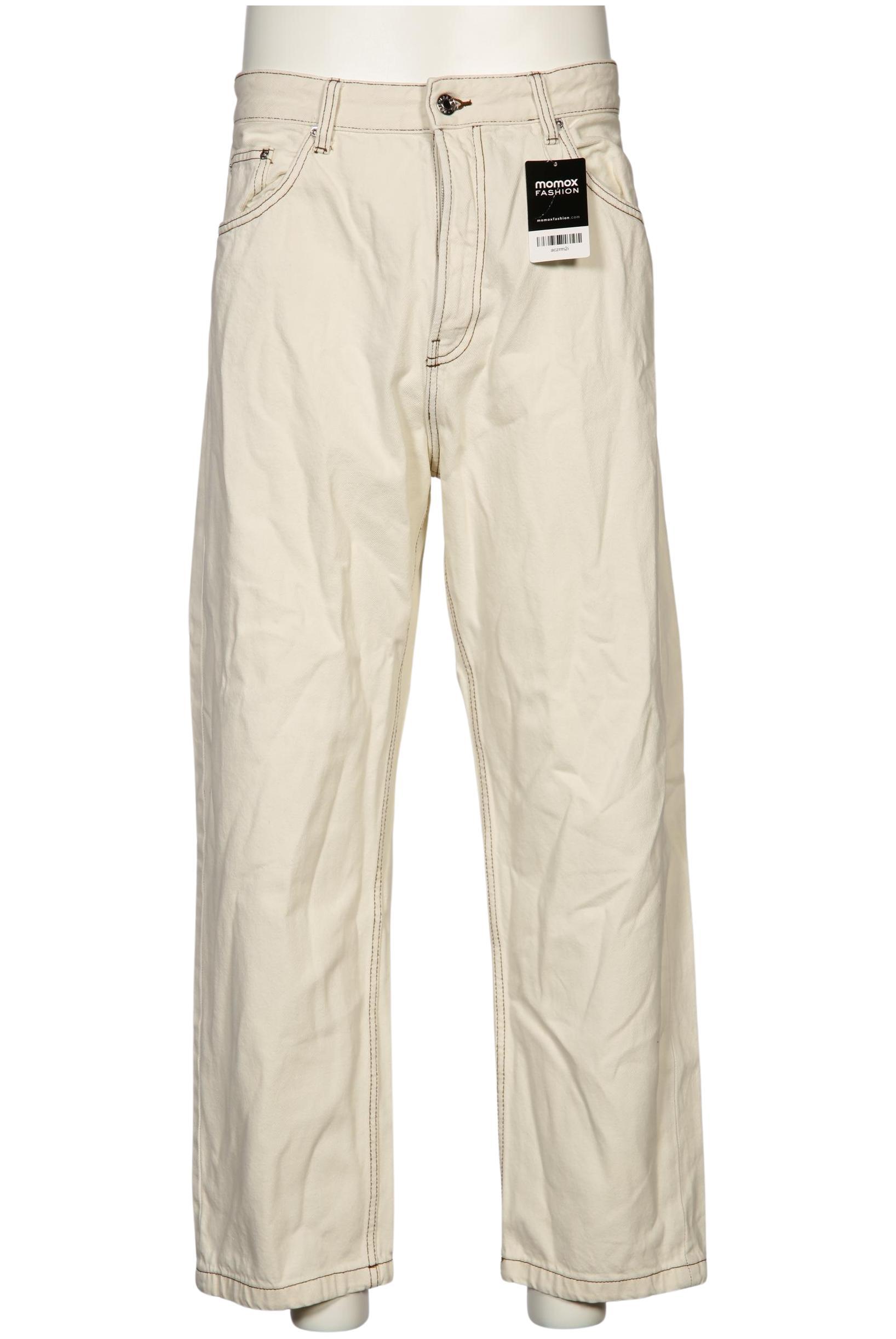

bershka Herren Jeans, cremeweiß, Gr. 34
