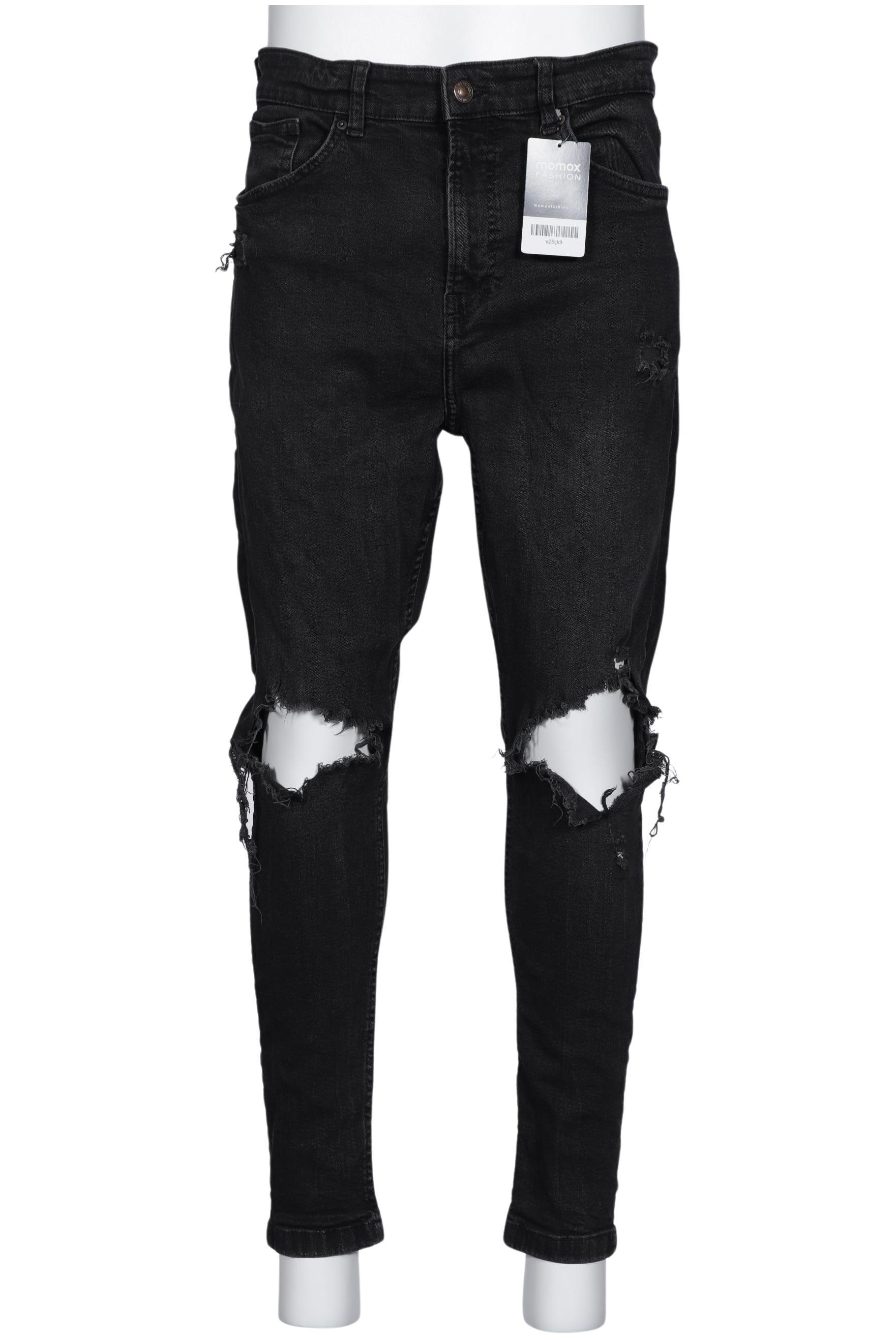 

bershka Herren Jeans, schwarz, Gr. 32