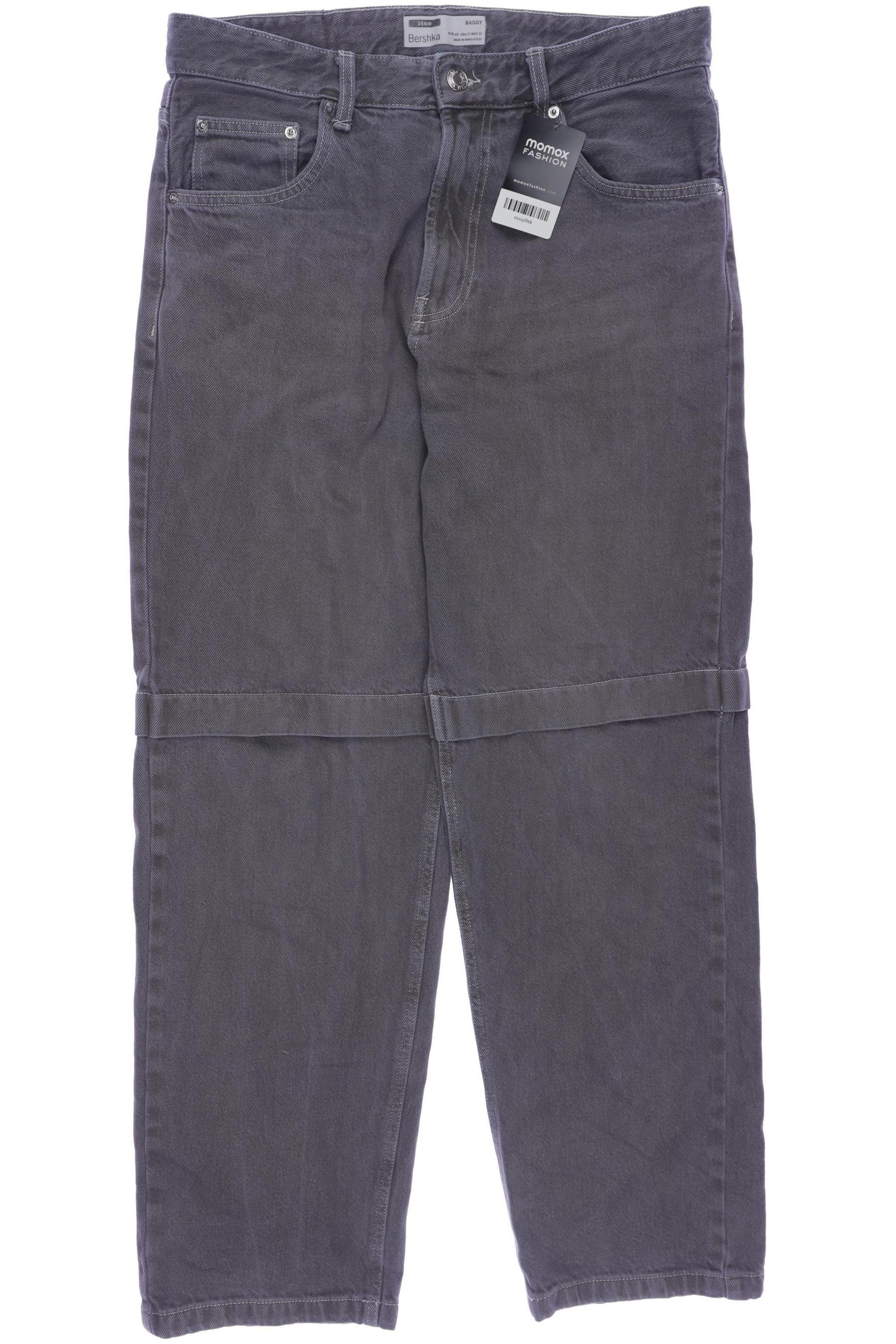 

bershka Herren Jeans, grau, Gr. 31