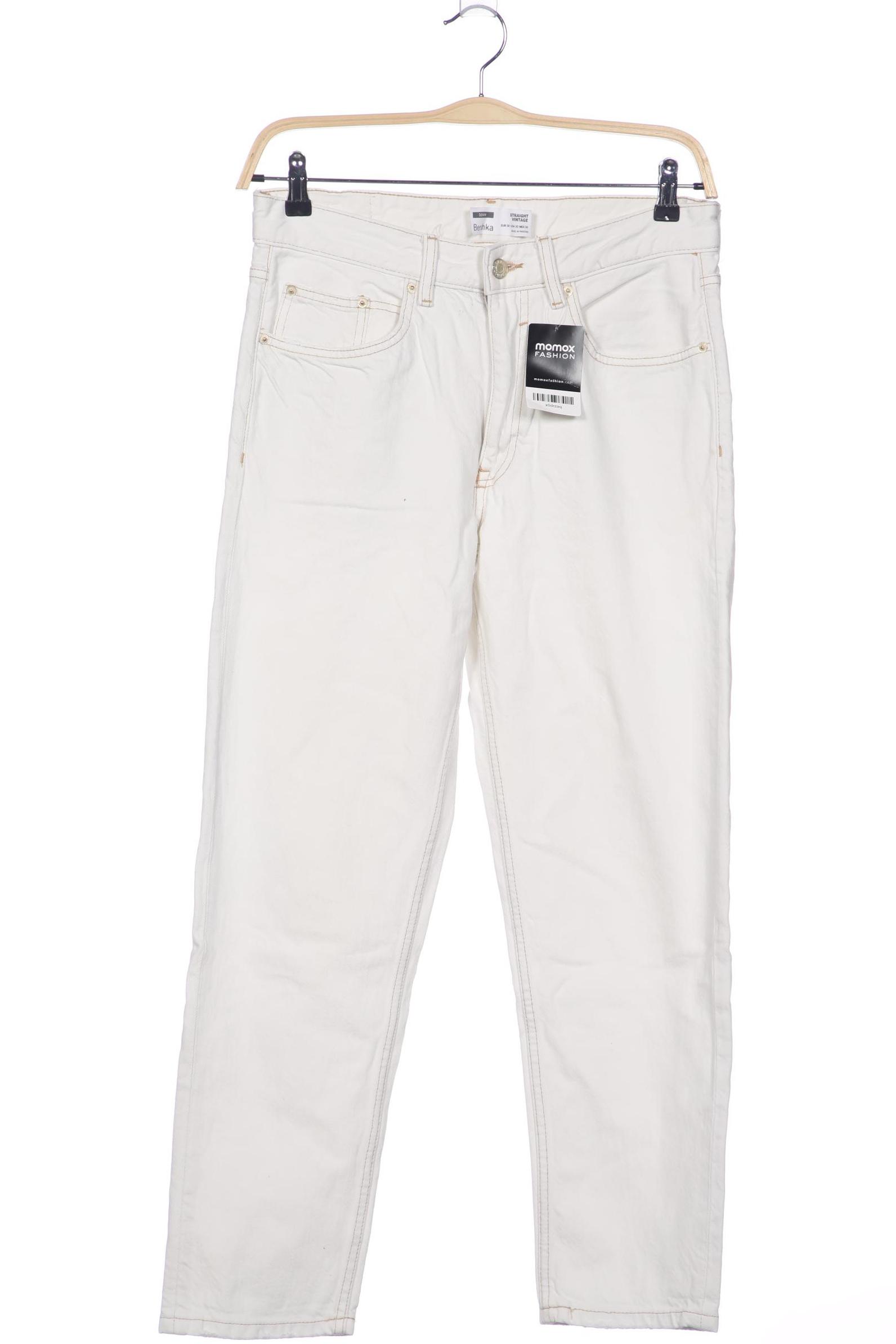 

bershka Herren Jeans, weiß, Gr. 38