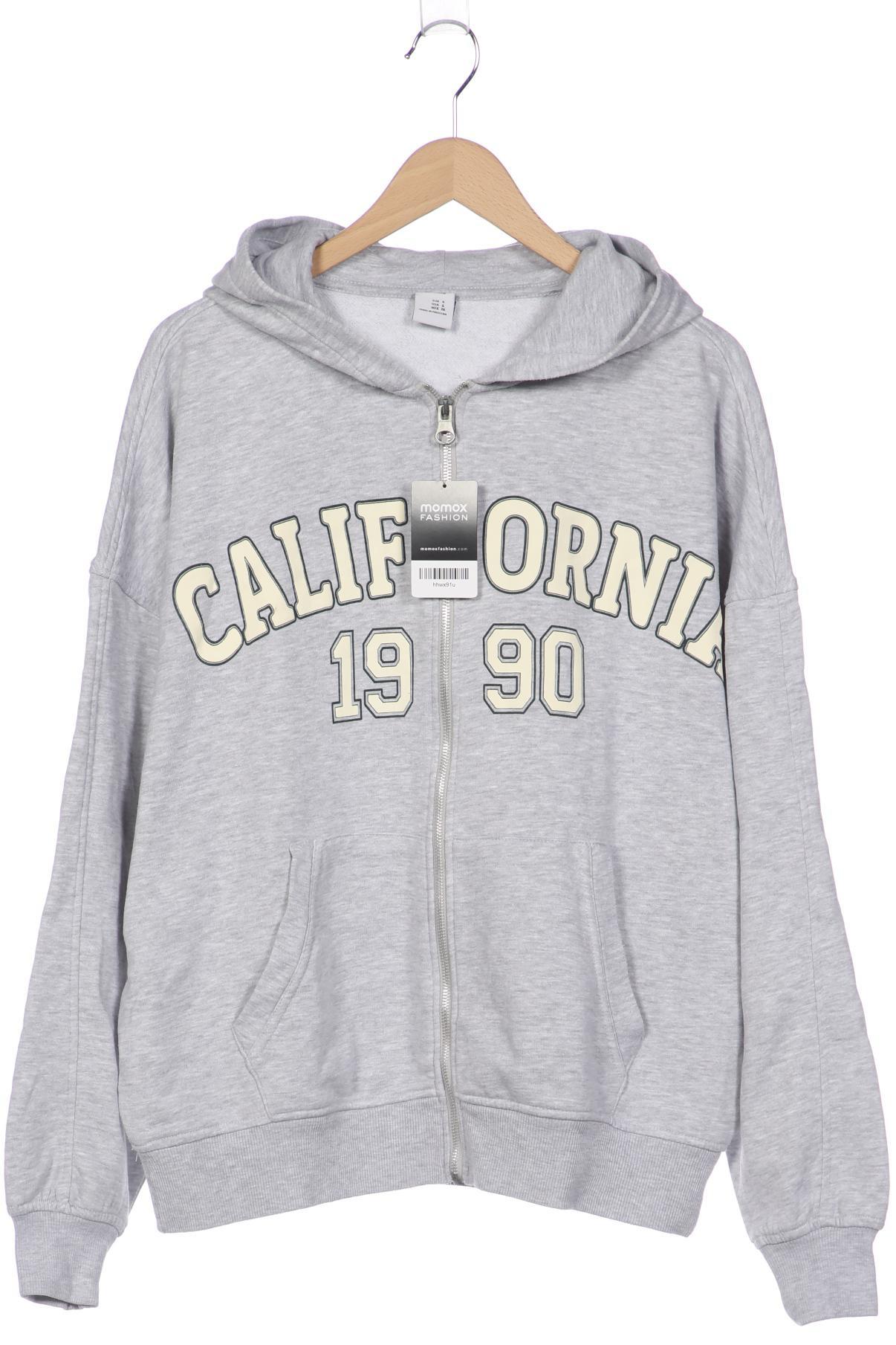 

bershka Herren Kapuzenpullover, grau, Gr. 46