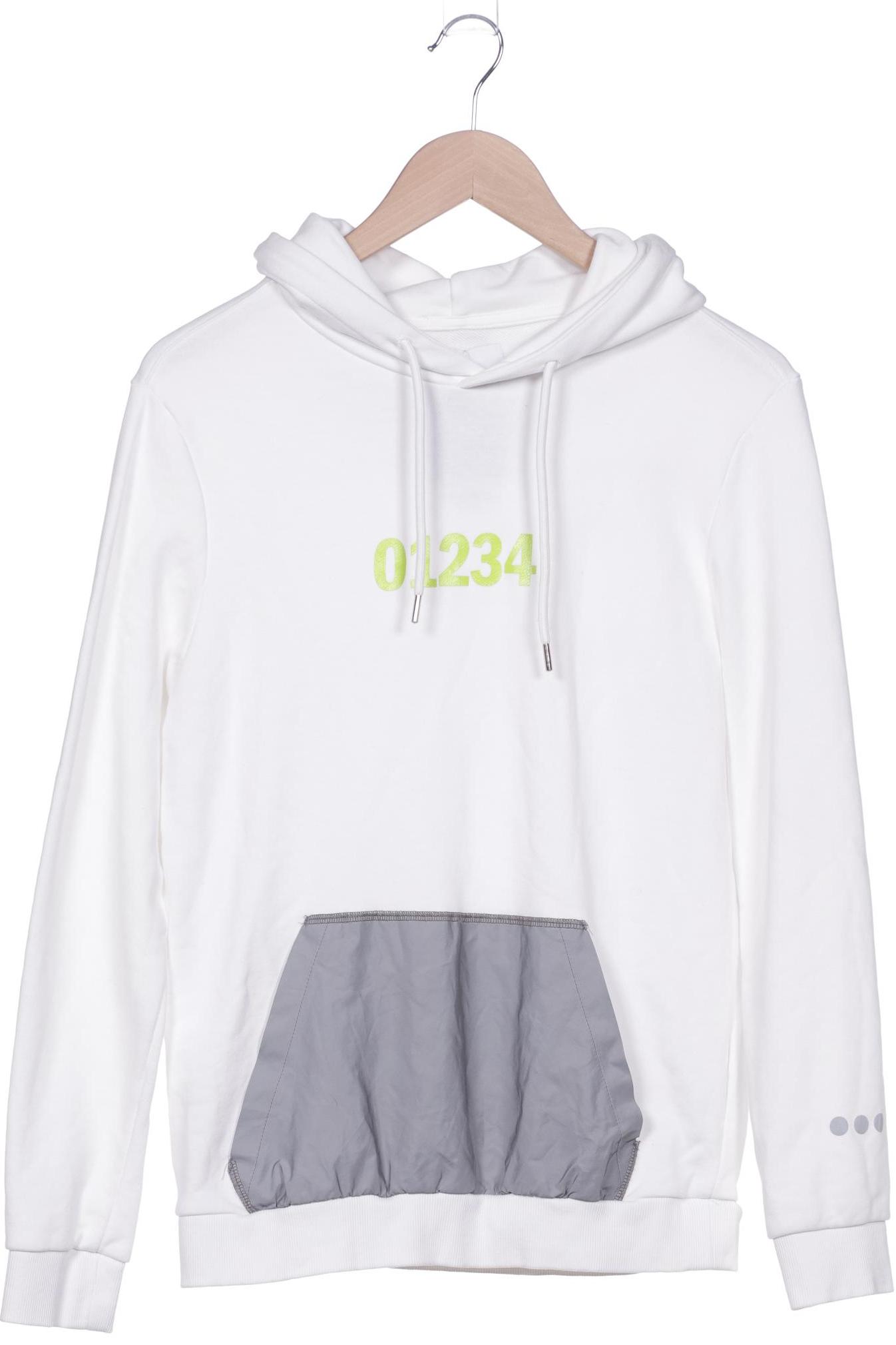 

bershka Herren Kapuzenpullover, weiß, Gr. 44