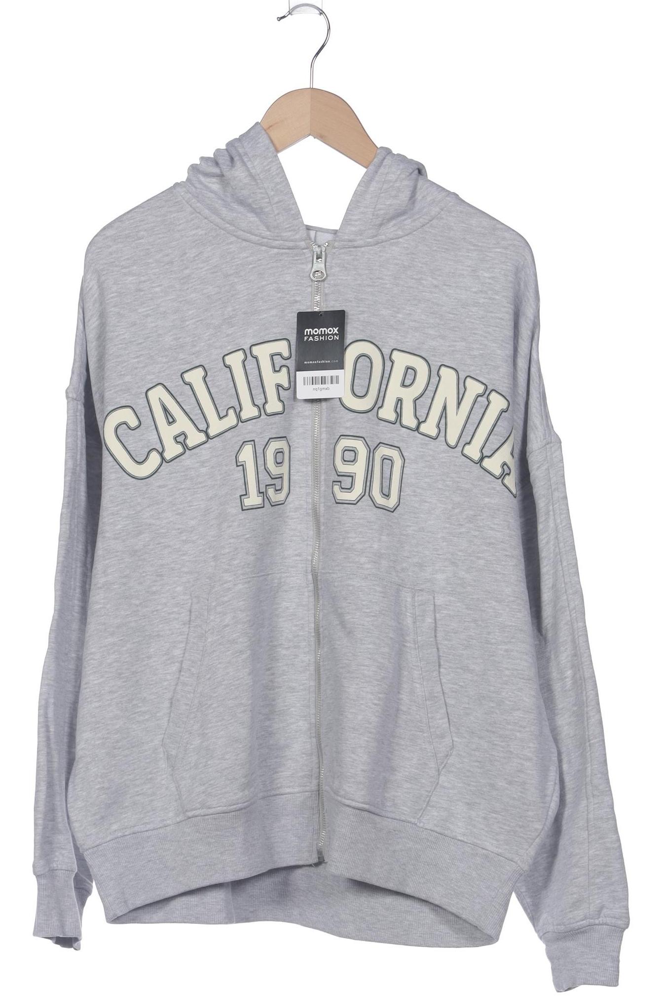 

bershka Herren Kapuzenpullover, grau, Gr. 48