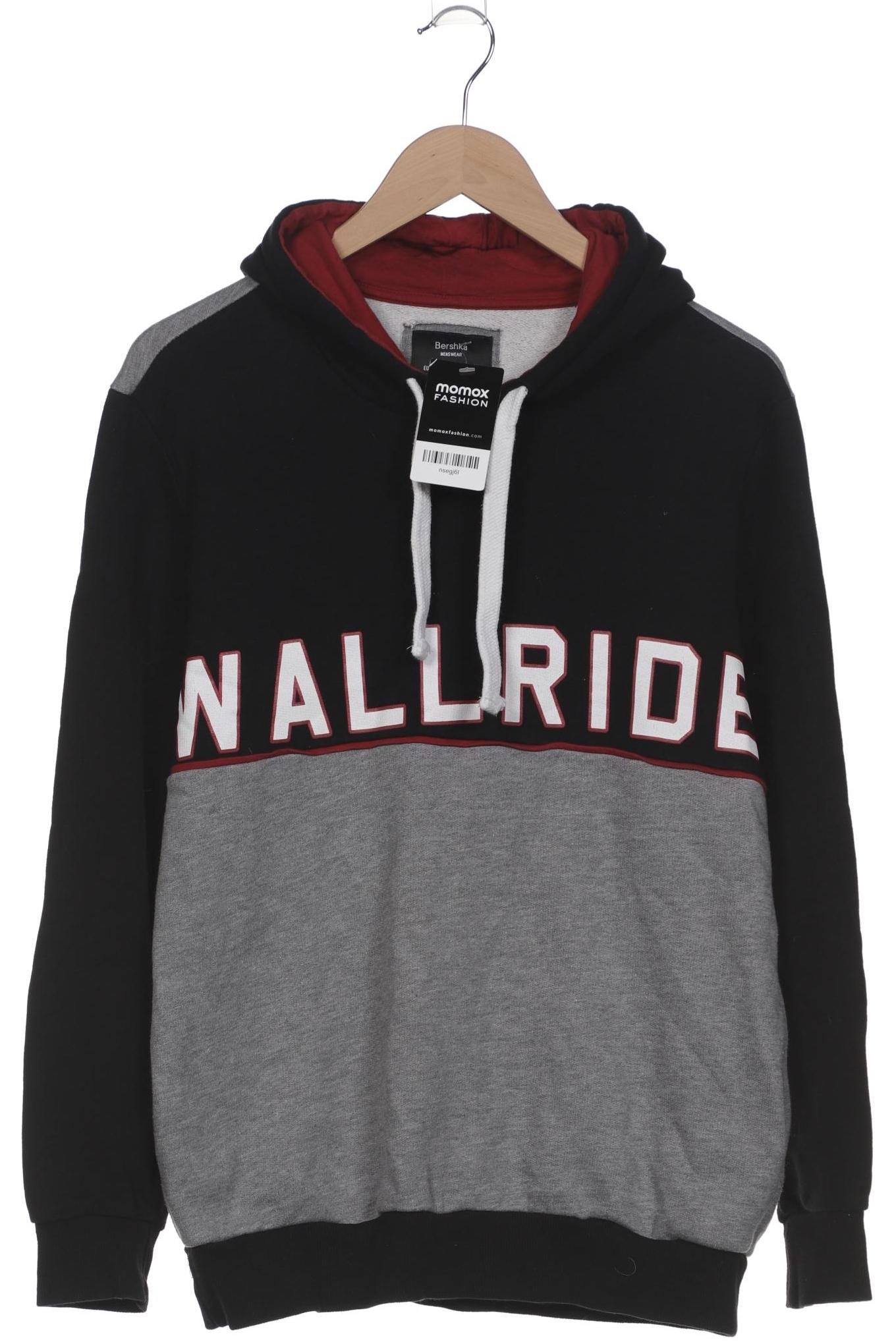 

bershka Herren Kapuzenpullover, schwarz, Gr. 48