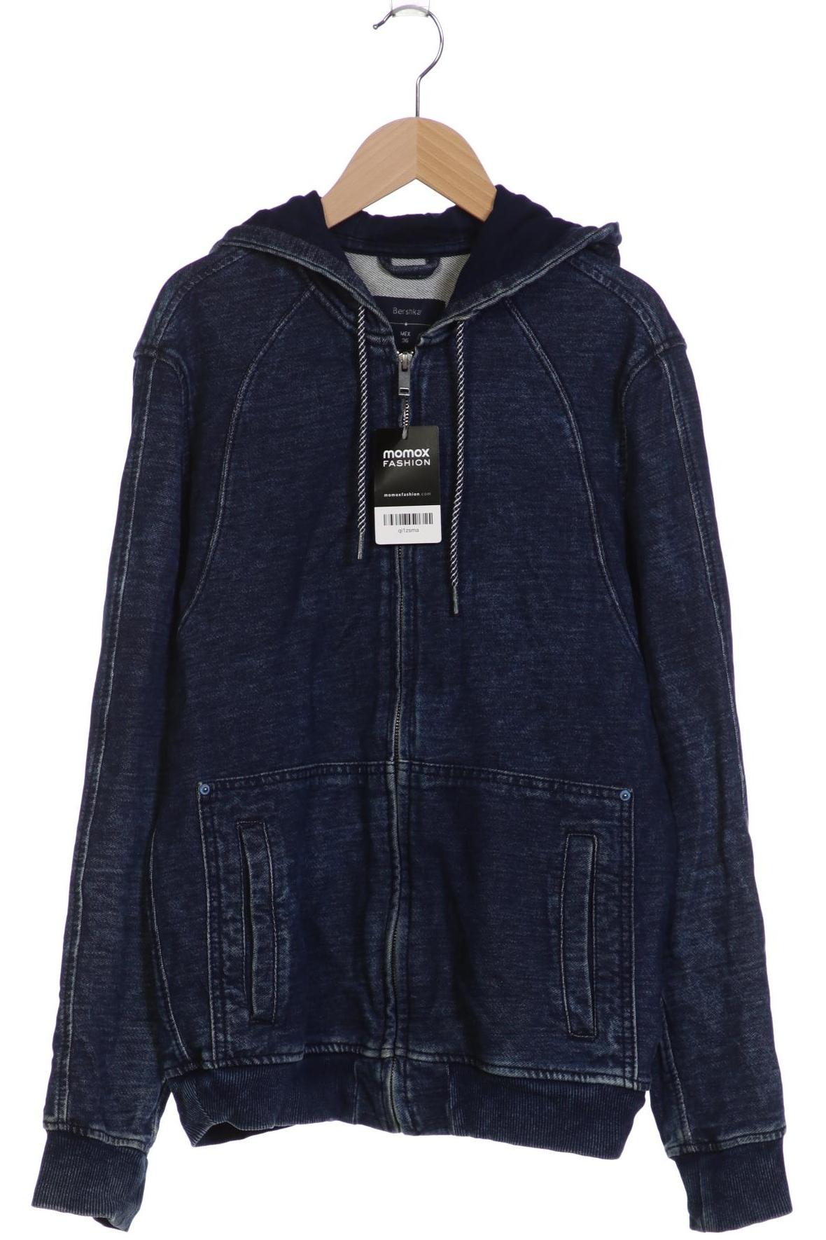 

bershka Herren Kapuzenpullover, marineblau, Gr. 46