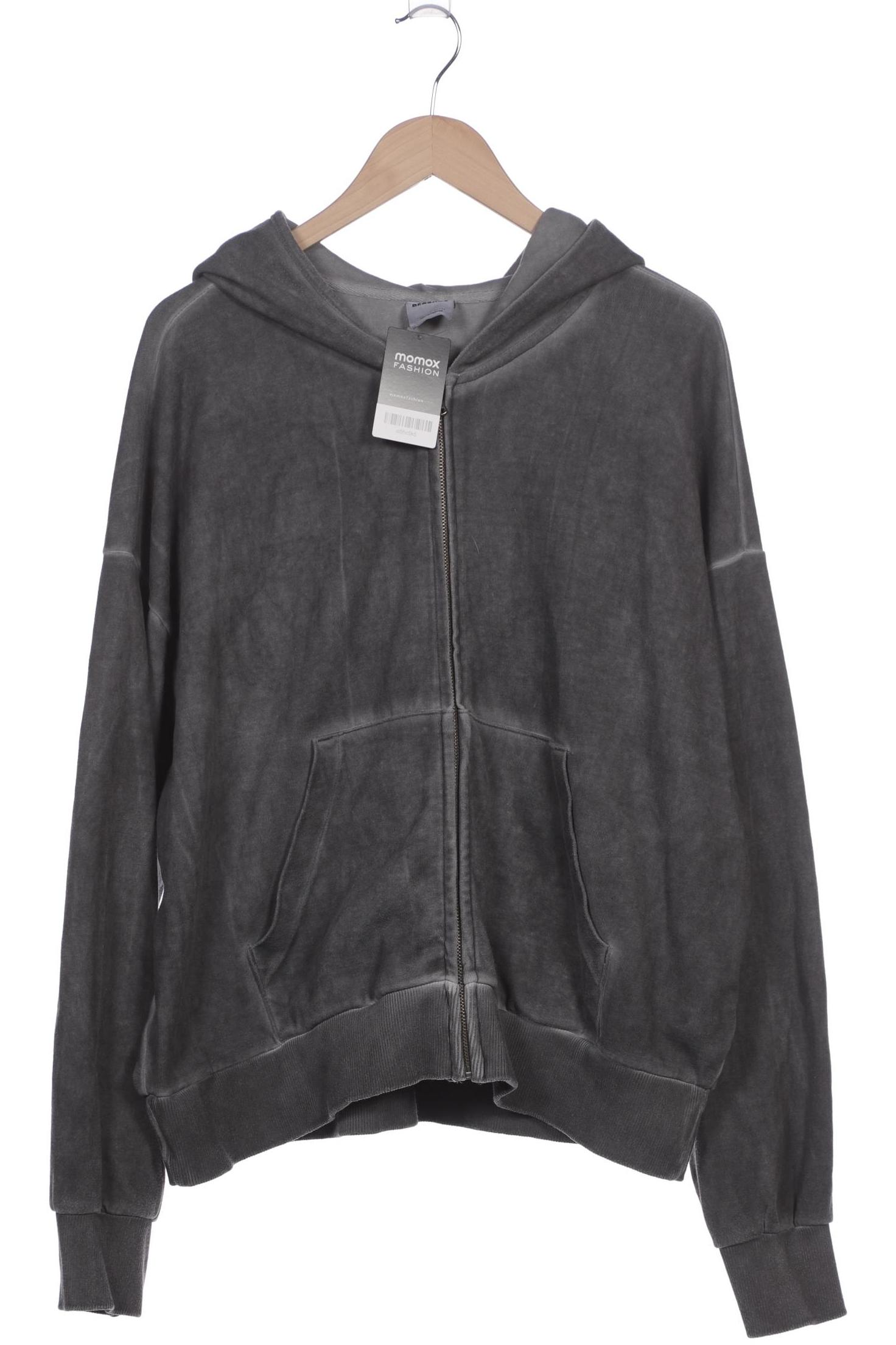 

bershka Herren Kapuzenpullover, grau, Gr. 52