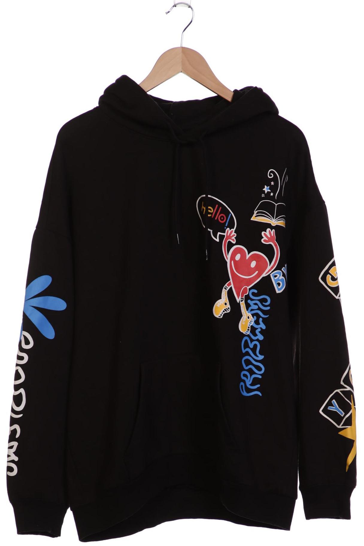 

bershka Herren Kapuzenpullover, schwarz, Gr. 54