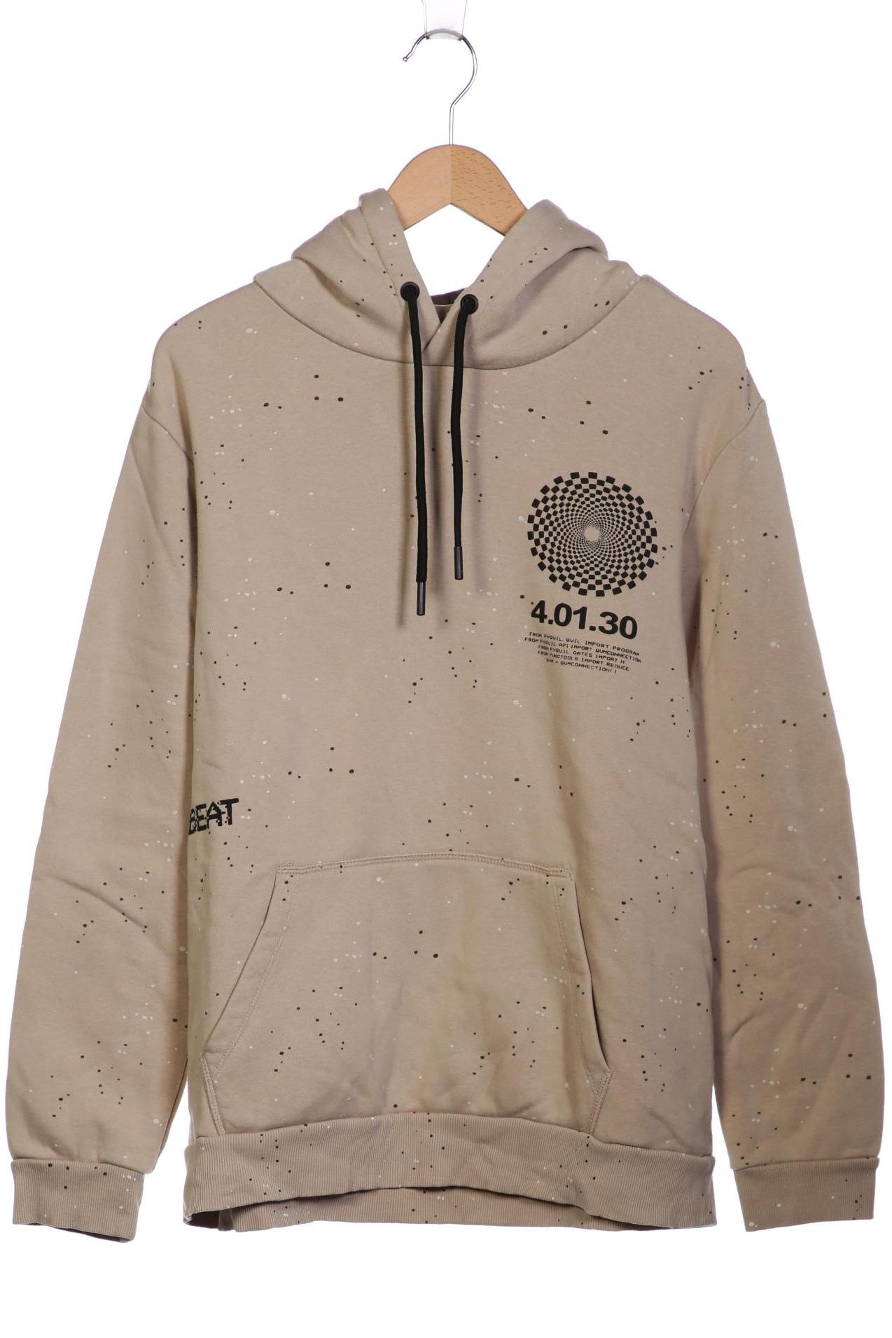

bershka Herren Kapuzenpullover, beige, Gr. 52