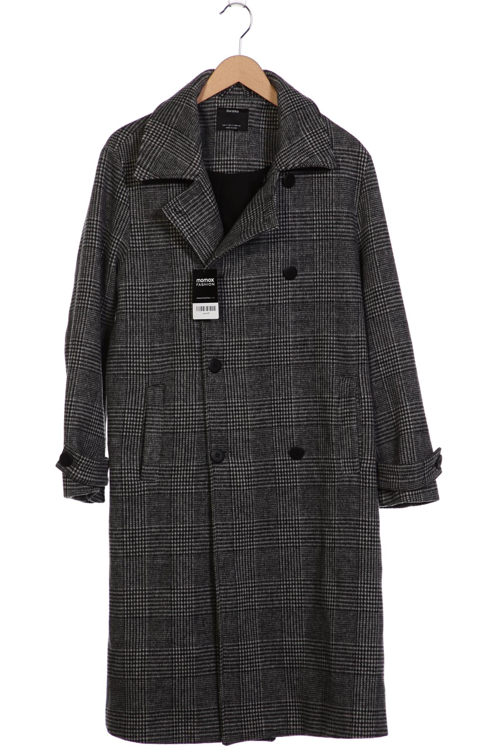

bershka Herren Mantel, grau, Gr. 46