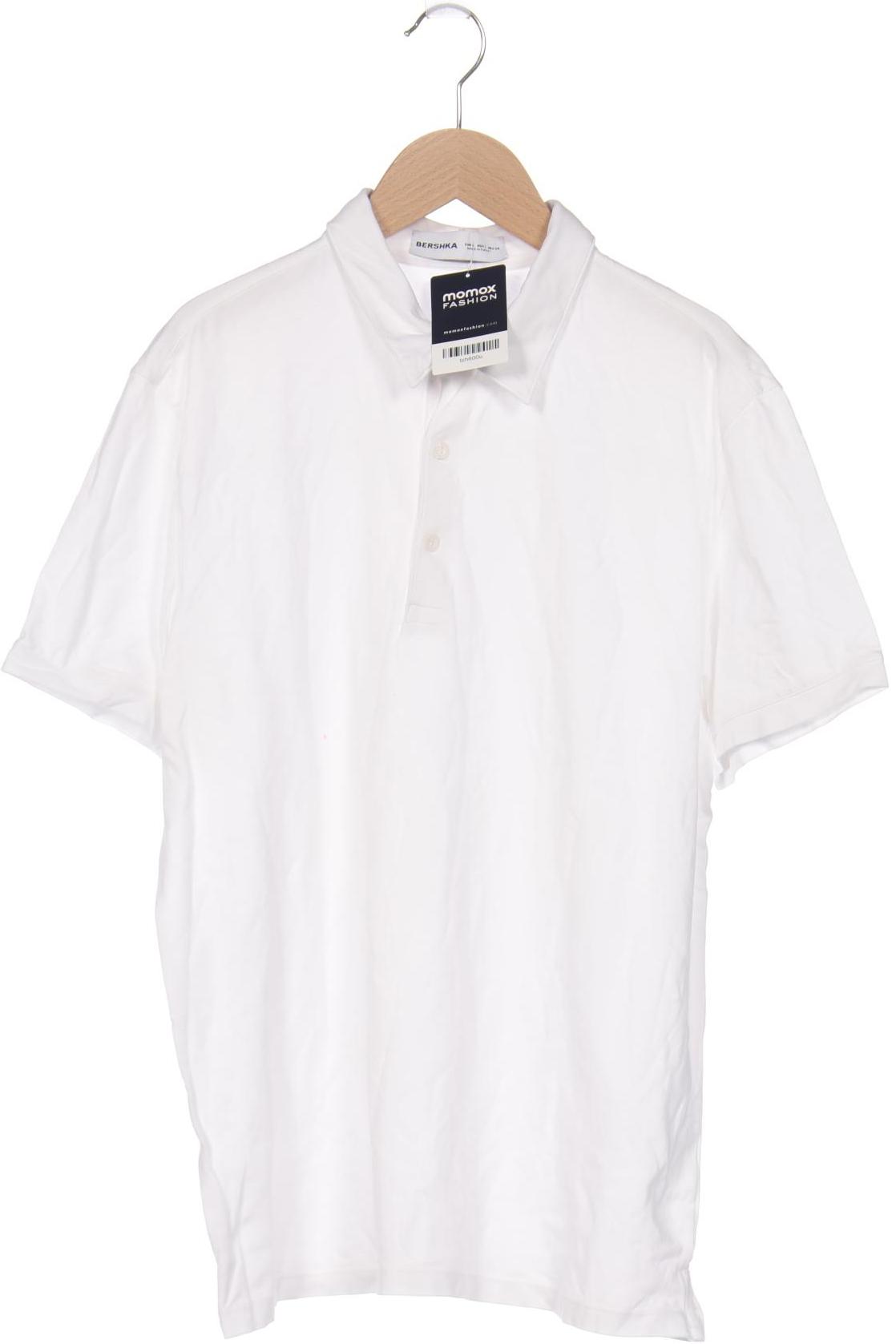 

bershka Herren Poloshirt, weiß, Gr. 52