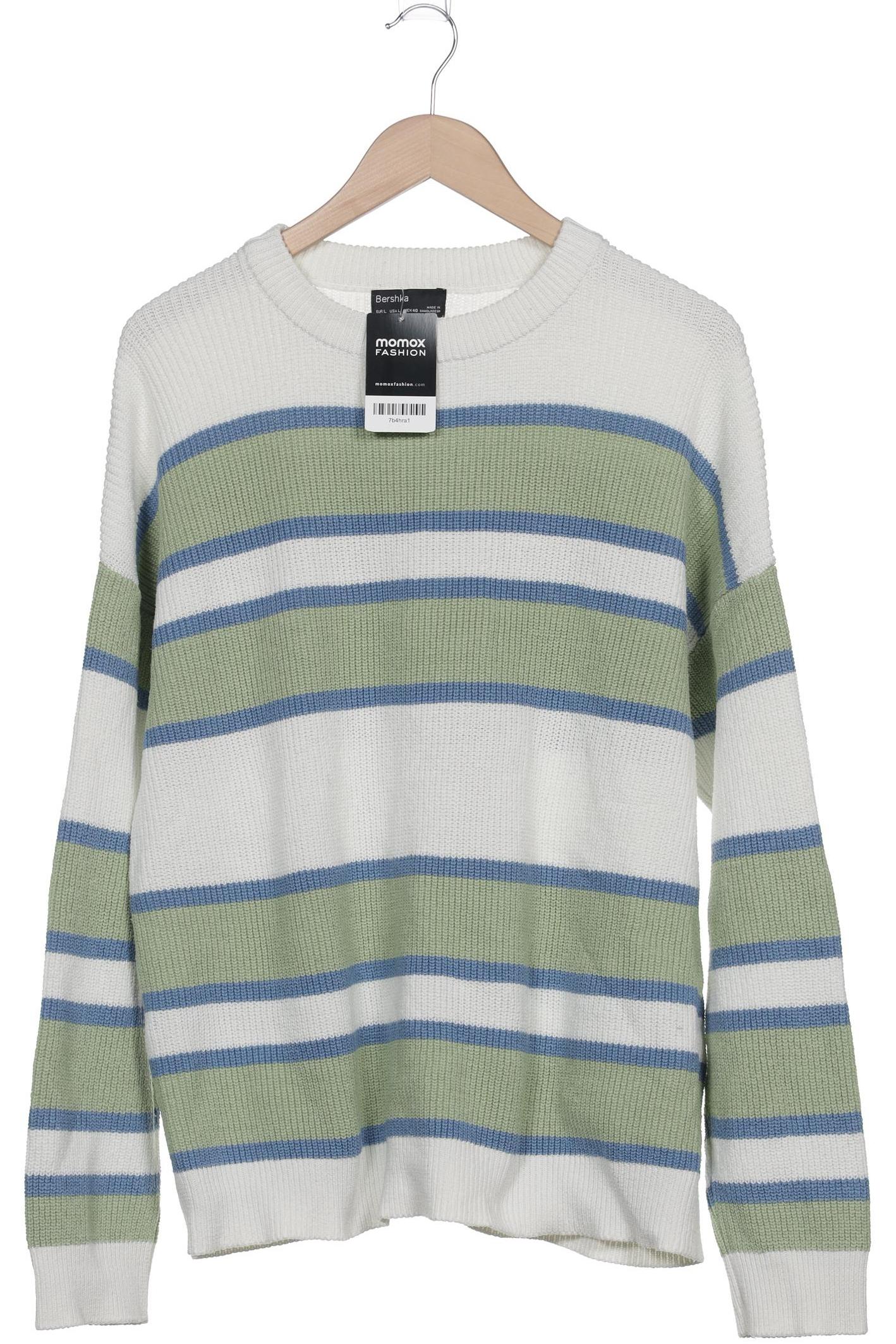 

bershka Herren Pullover, grün, Gr. 52
