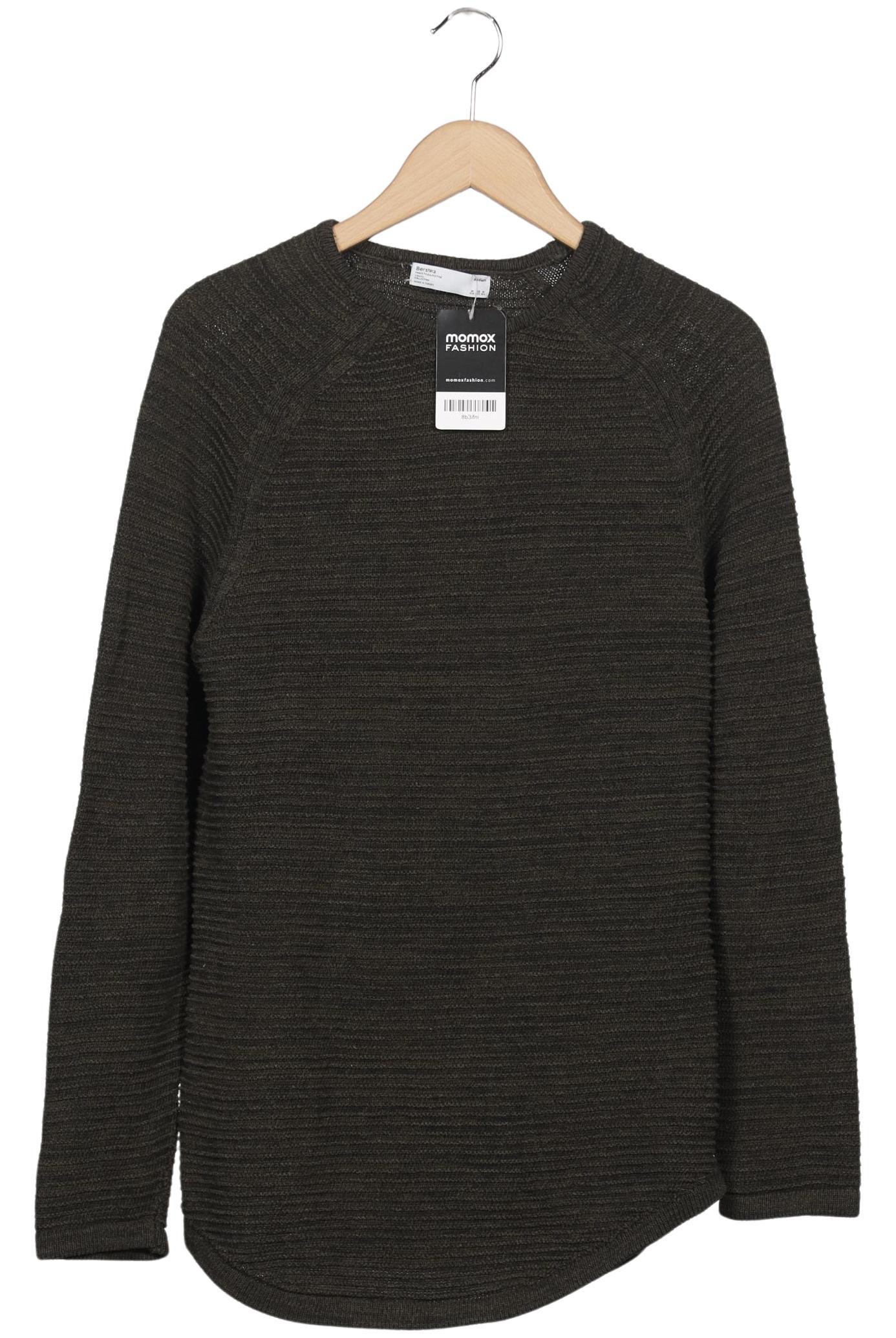 

bershka Herren Pullover, grün, Gr. 48