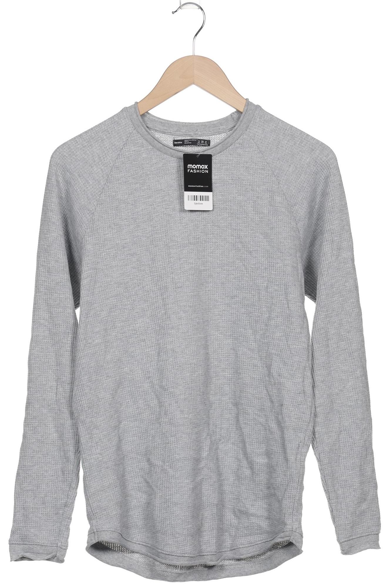 

bershka Herren Pullover, grau, Gr. 48