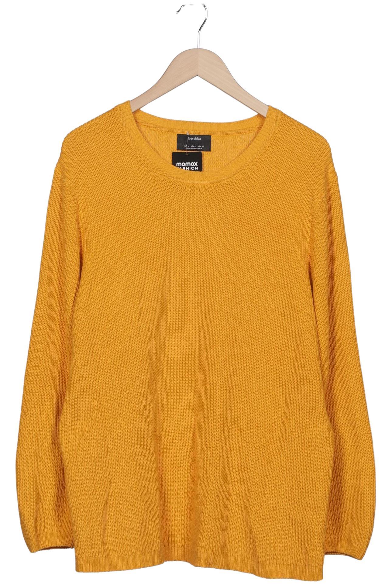 

bershka Herren Pullover, gelb, Gr. 52