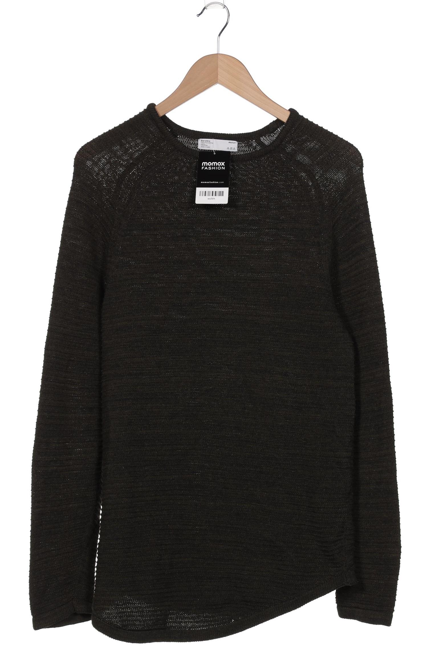 

bershka Herren Pullover, grün, Gr. 48