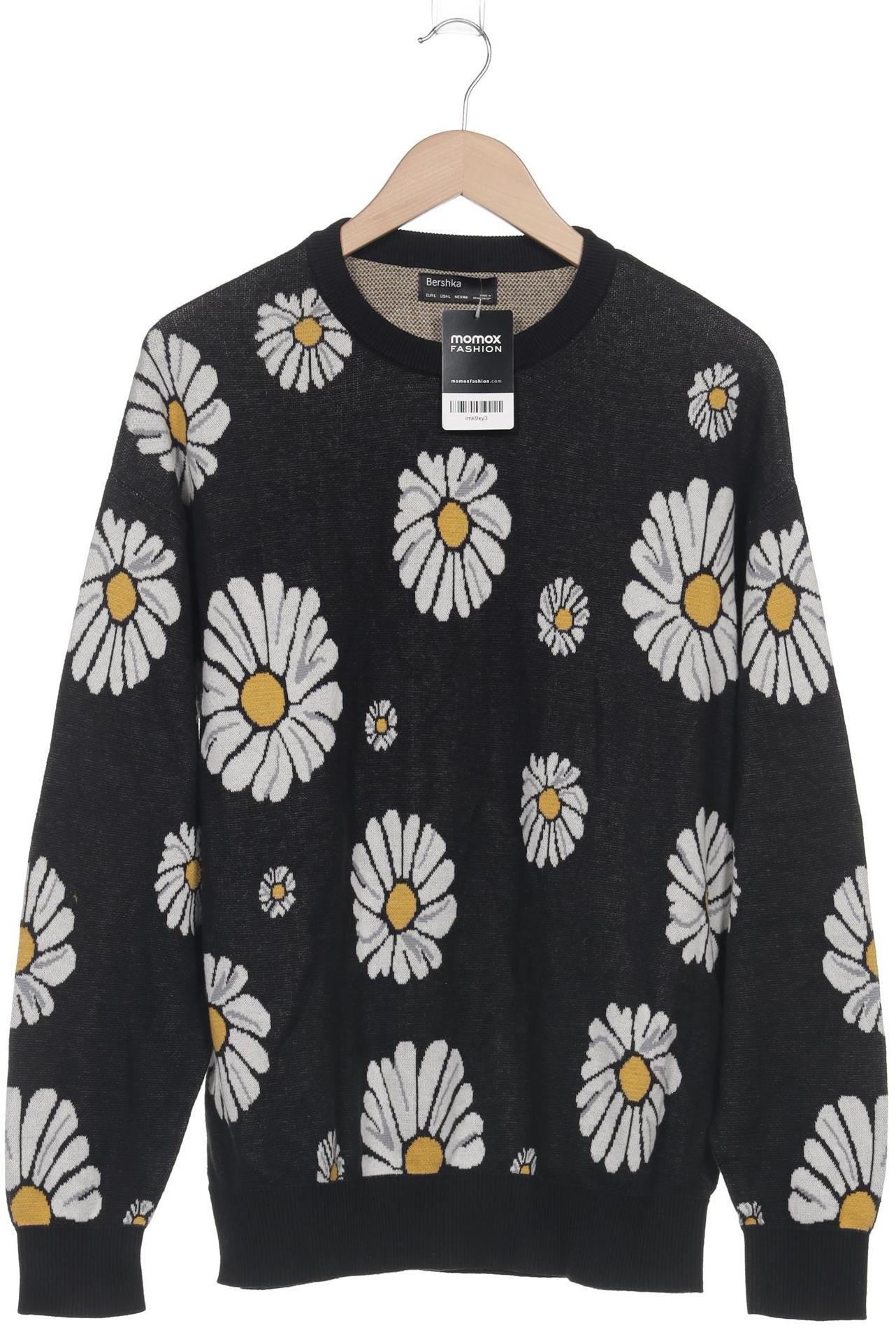 

bershka Herren Pullover, schwarz, Gr. 52