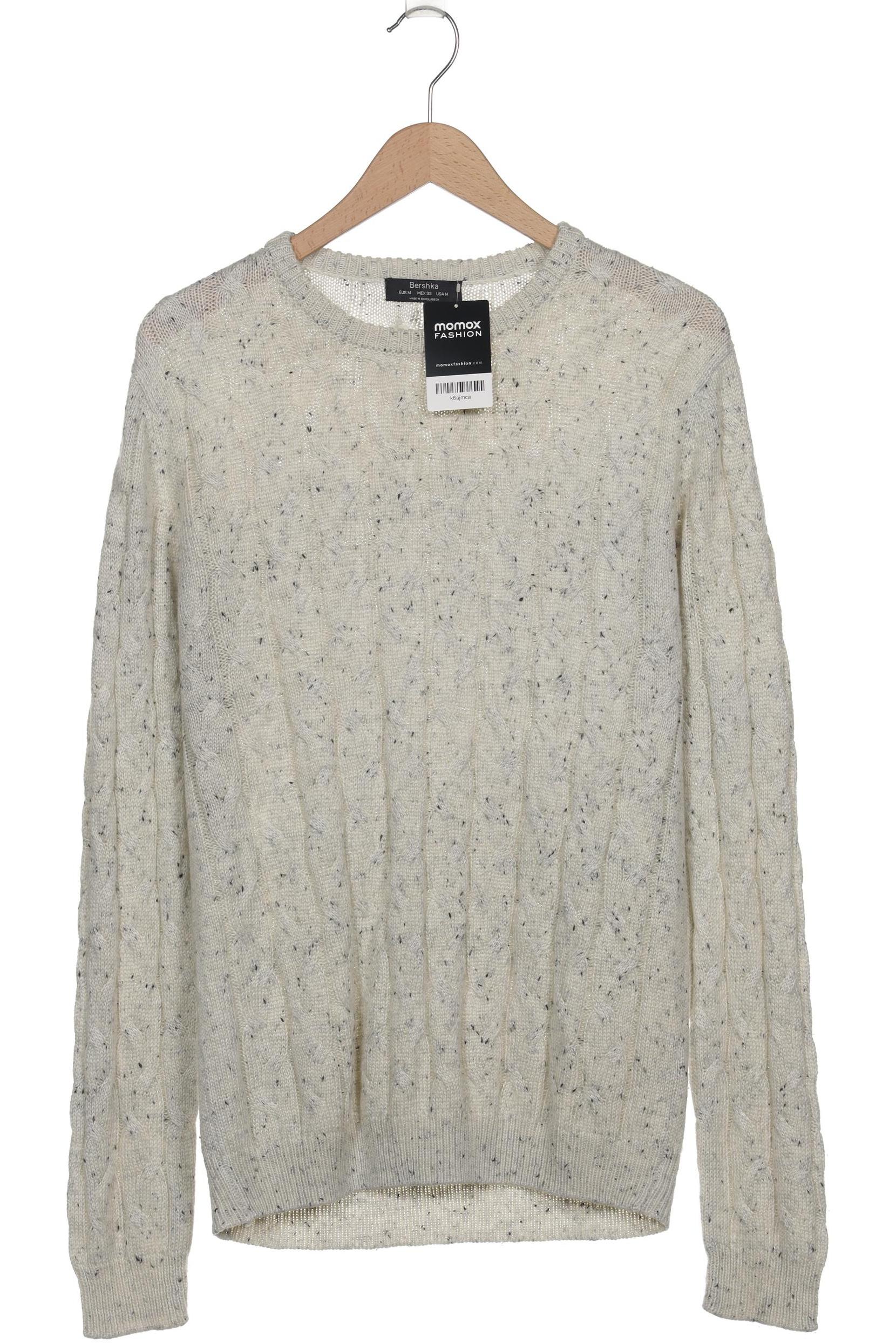 

bershka Herren Pullover, cremeweiß, Gr. 48
