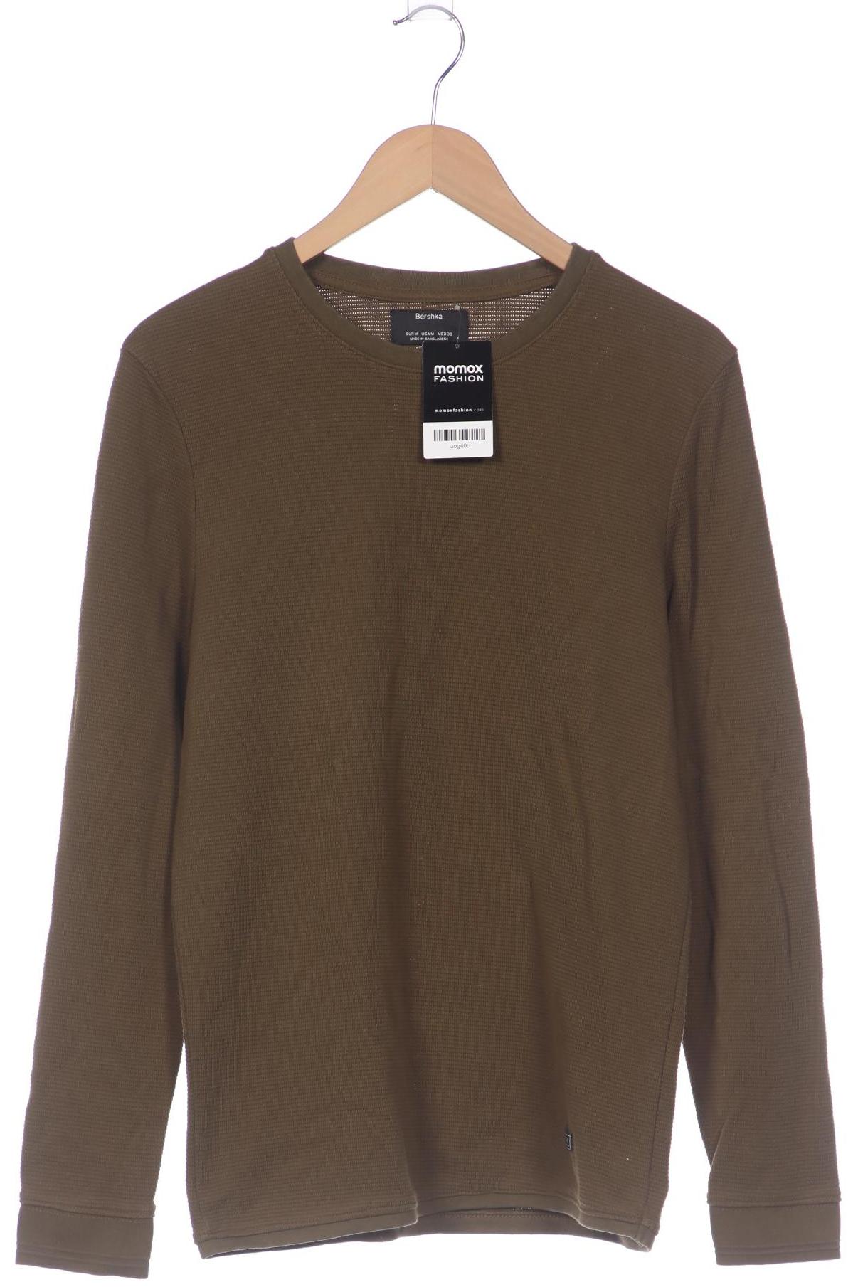 

bershka Herren Pullover, grün, Gr. 48