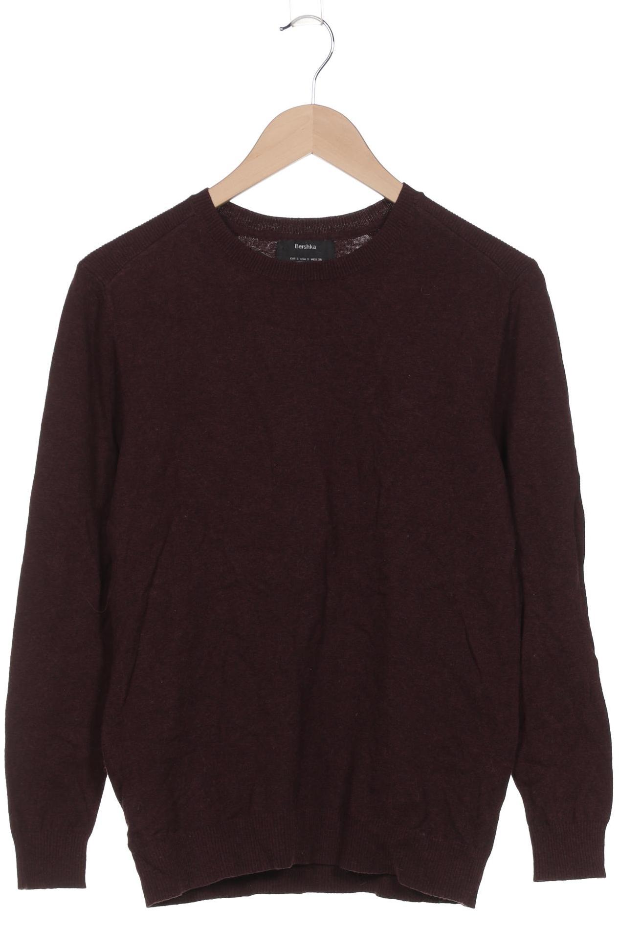 

bershka Herren Pullover, bordeaux, Gr. 46