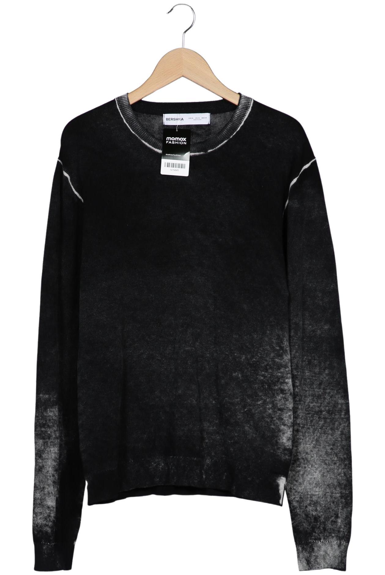 

bershka Herren Pullover, schwarz, Gr. 54