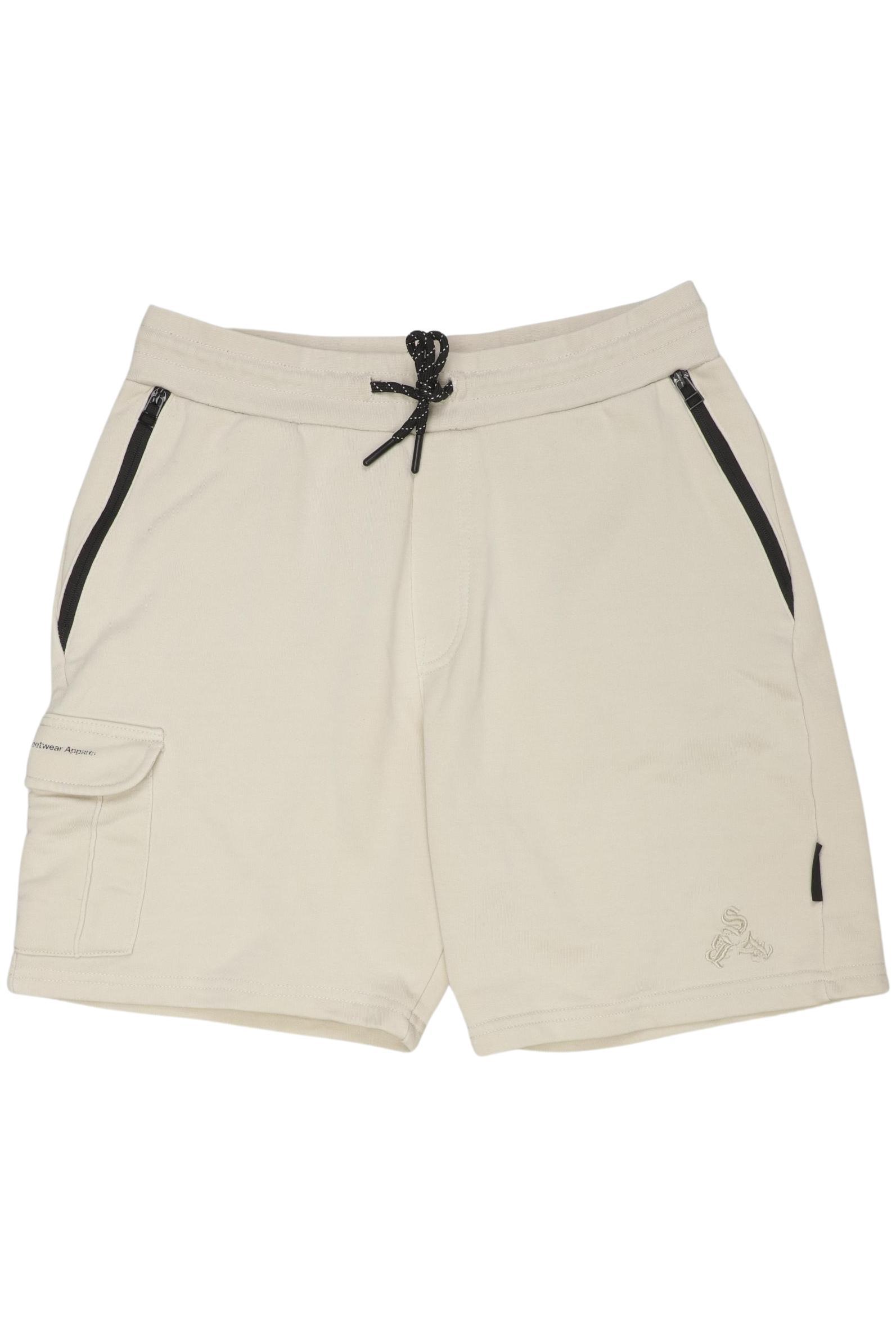 

bershka Herren Shorts, cremeweiß, Gr. 48