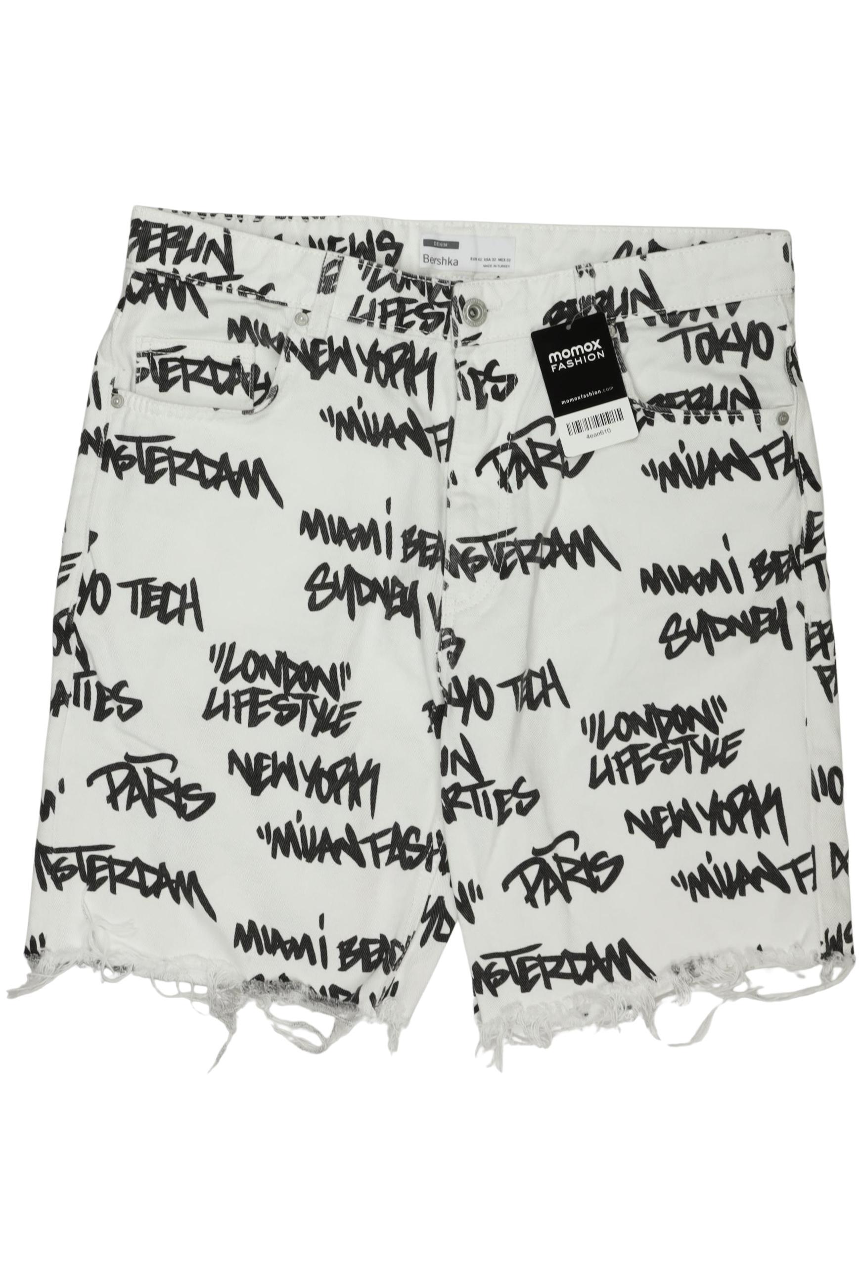 Thumbnail - bershka Herren Shorts, weiß, Gr. 32