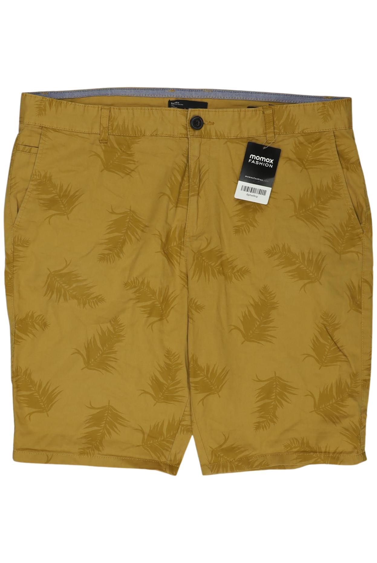 

bershka Herren Shorts, gelb, Gr. 46