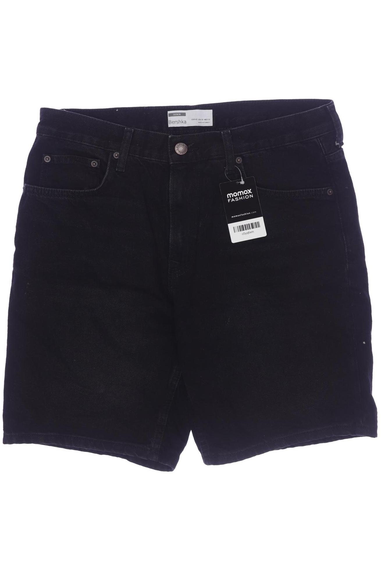 

bershka Herren Shorts, schwarz, Gr. 42