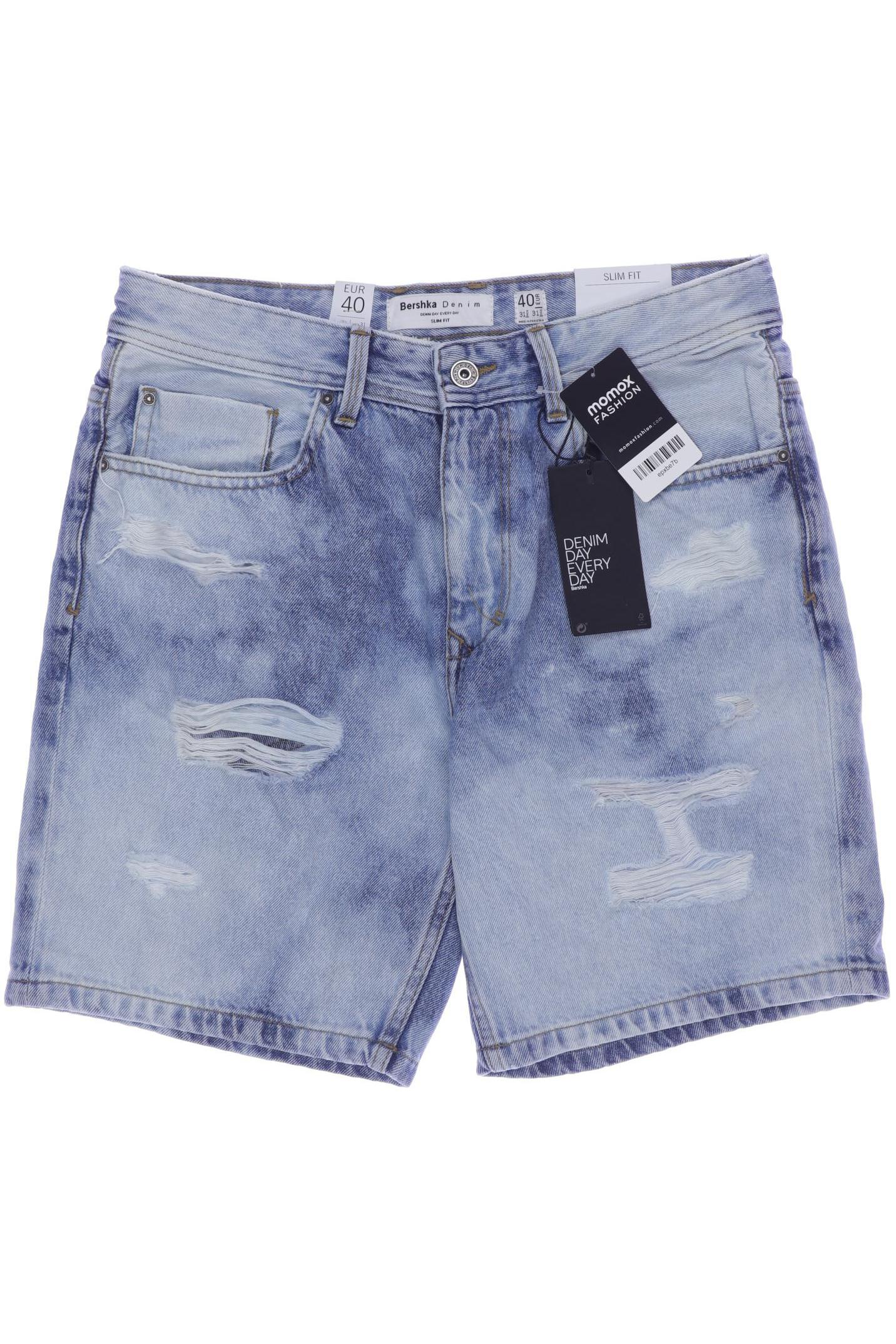 

bershka Herren Shorts, blau, Gr. 31