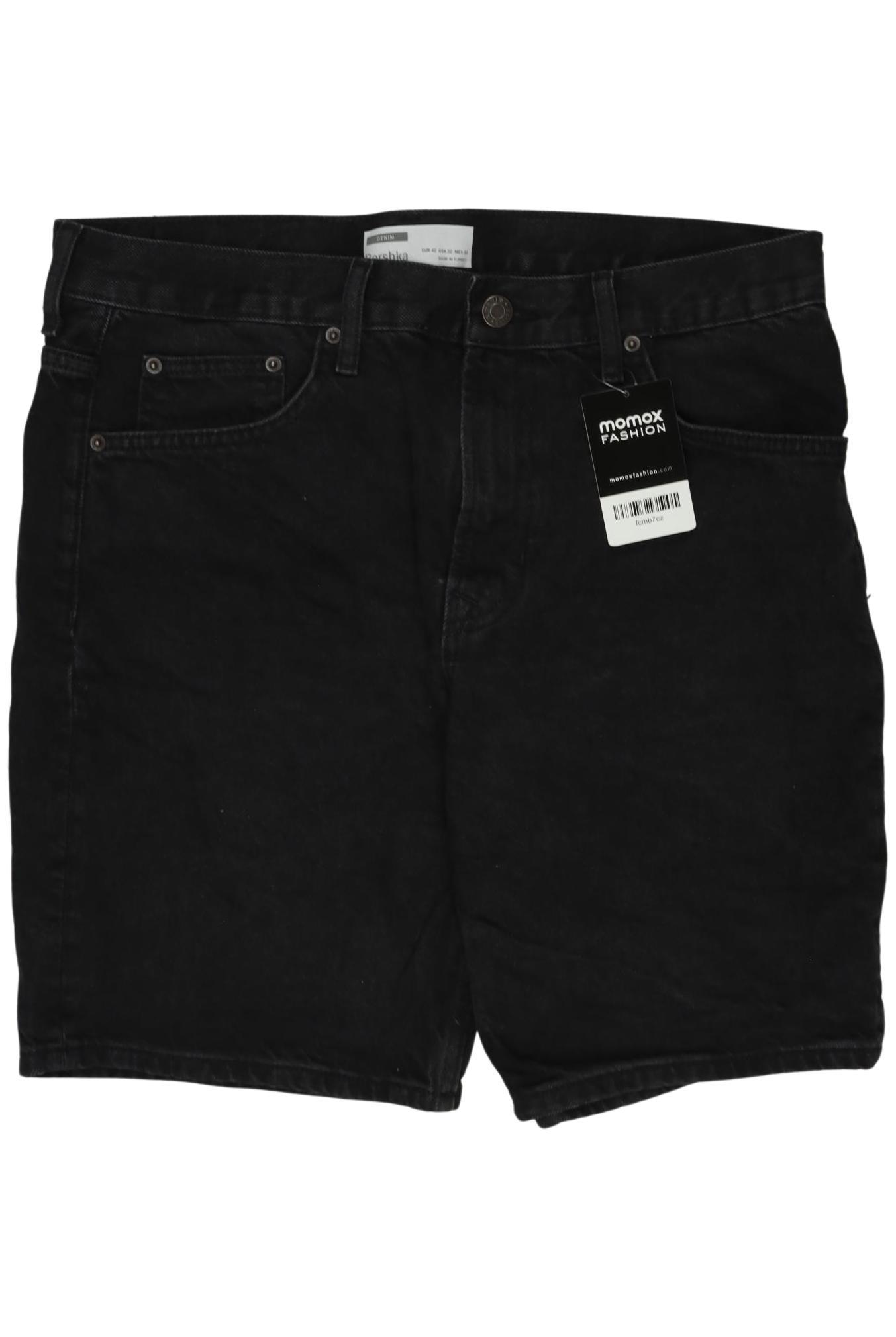 

bershka Herren Shorts, schwarz, Gr. 32