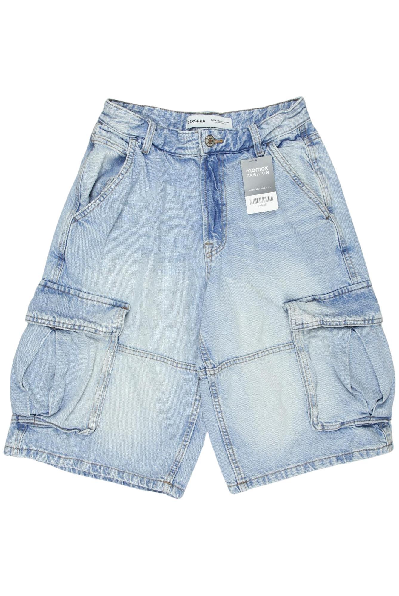 

bershka Herren Shorts, hellblau, Gr. 28