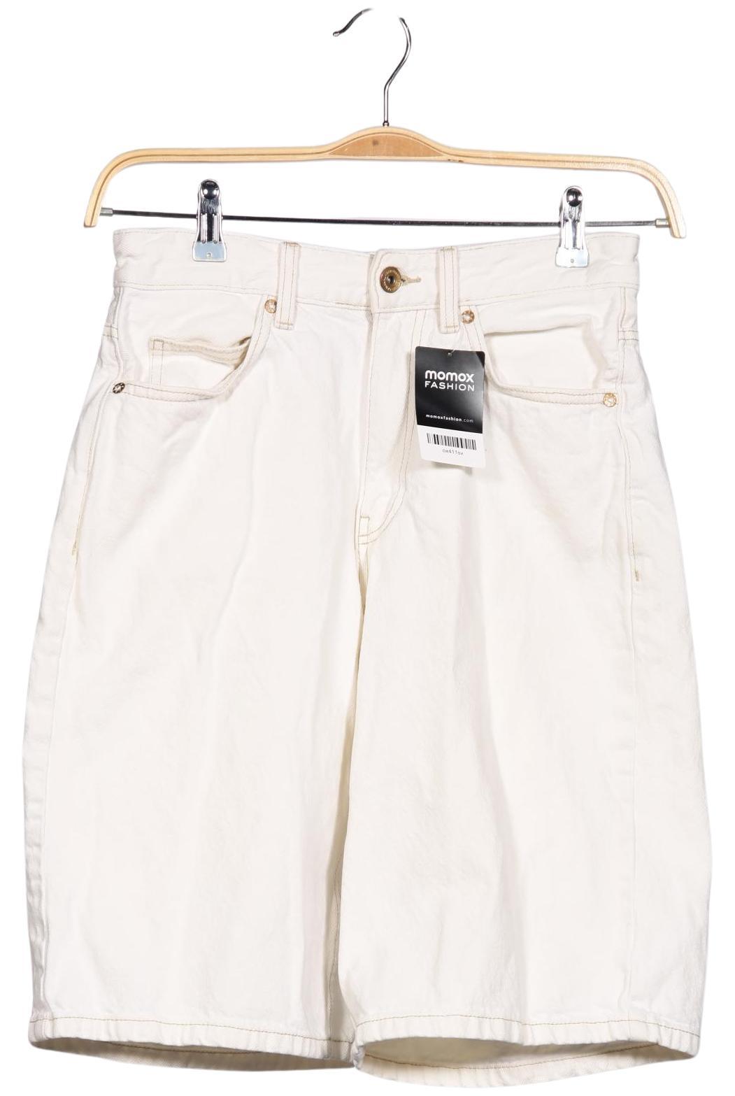 

bershka Herren Shorts, cremeweiß, Gr. 28