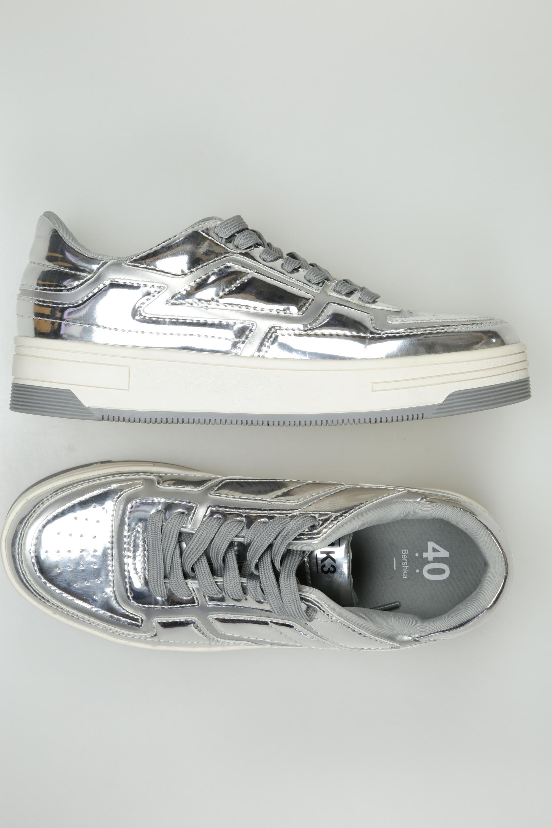 

bershka Herren Sneakers, silber, Gr. 40