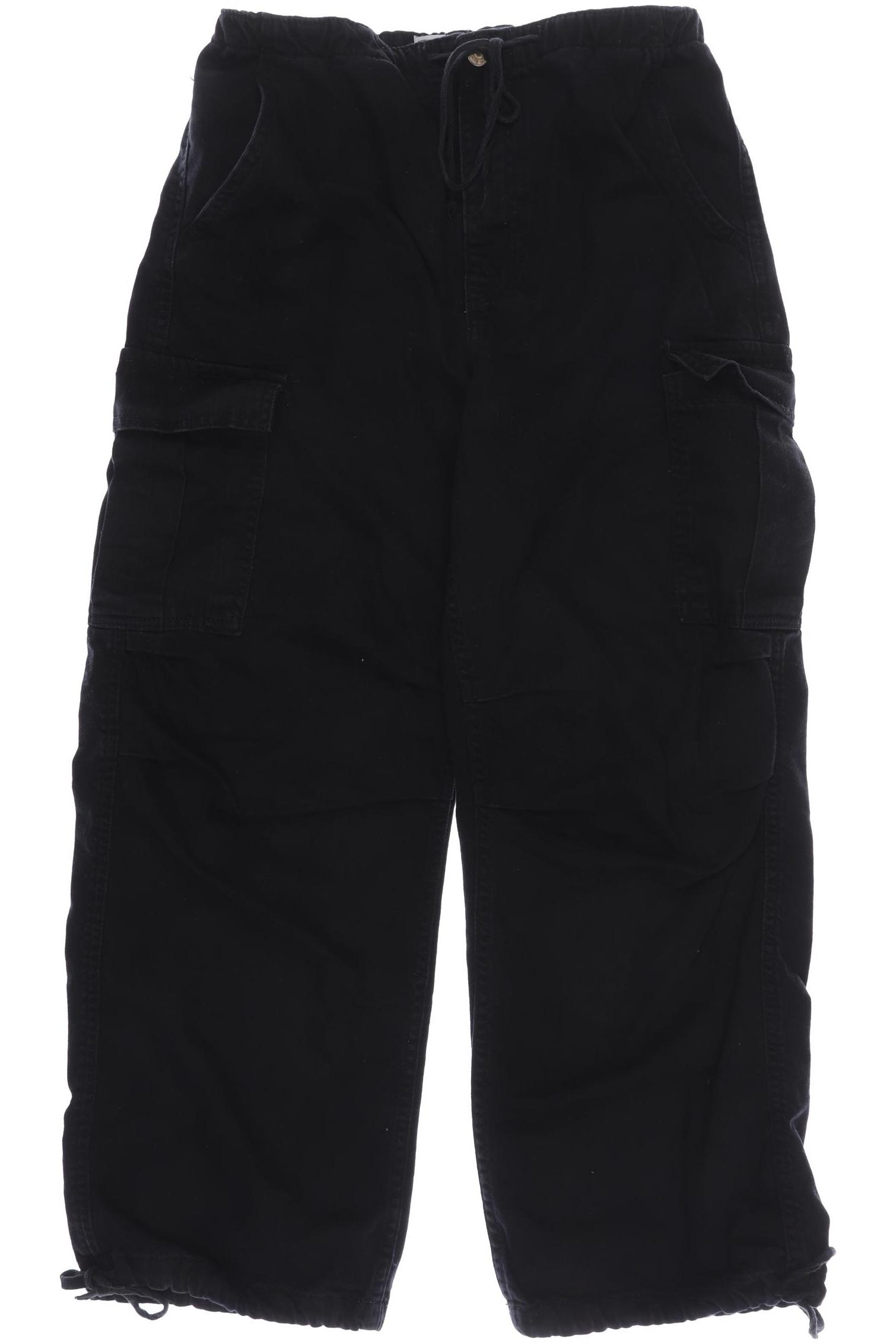 

bershka Herren Stoffhose, schwarz, Gr. 0