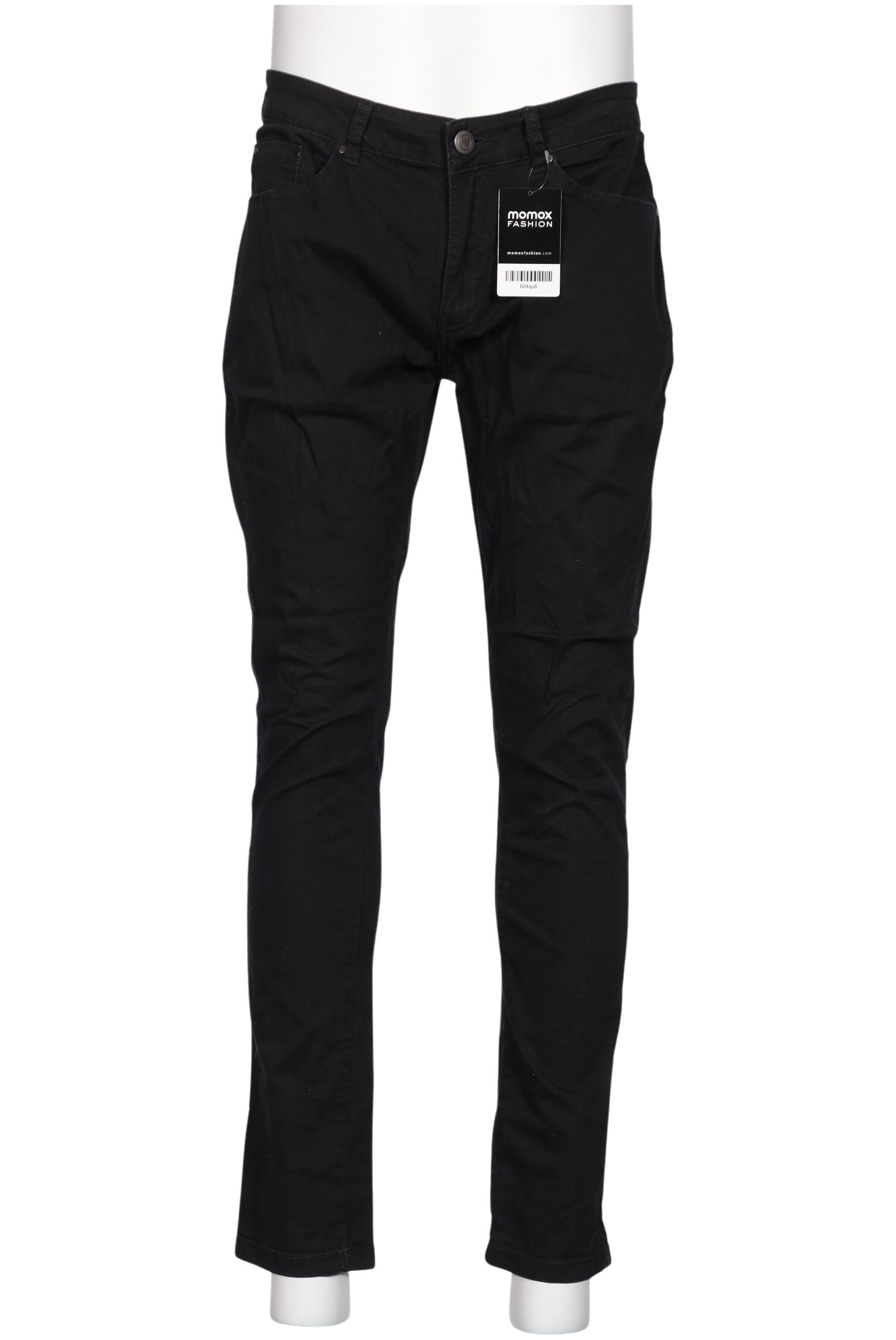 

bershka Herren Stoffhose, schwarz, Gr. 32