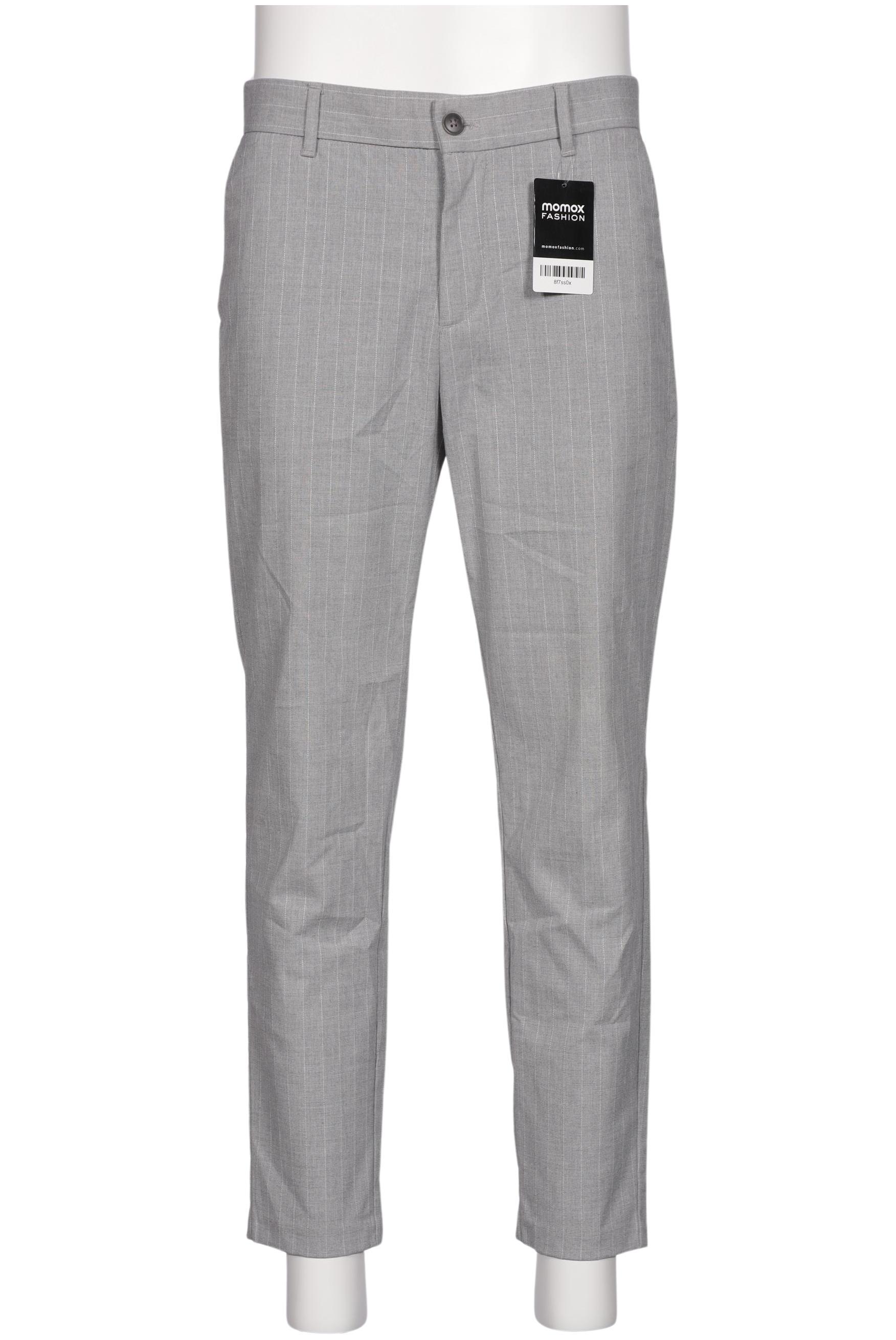 Thumbnail - bershka Herren Stoffhose, grau, Gr. 32