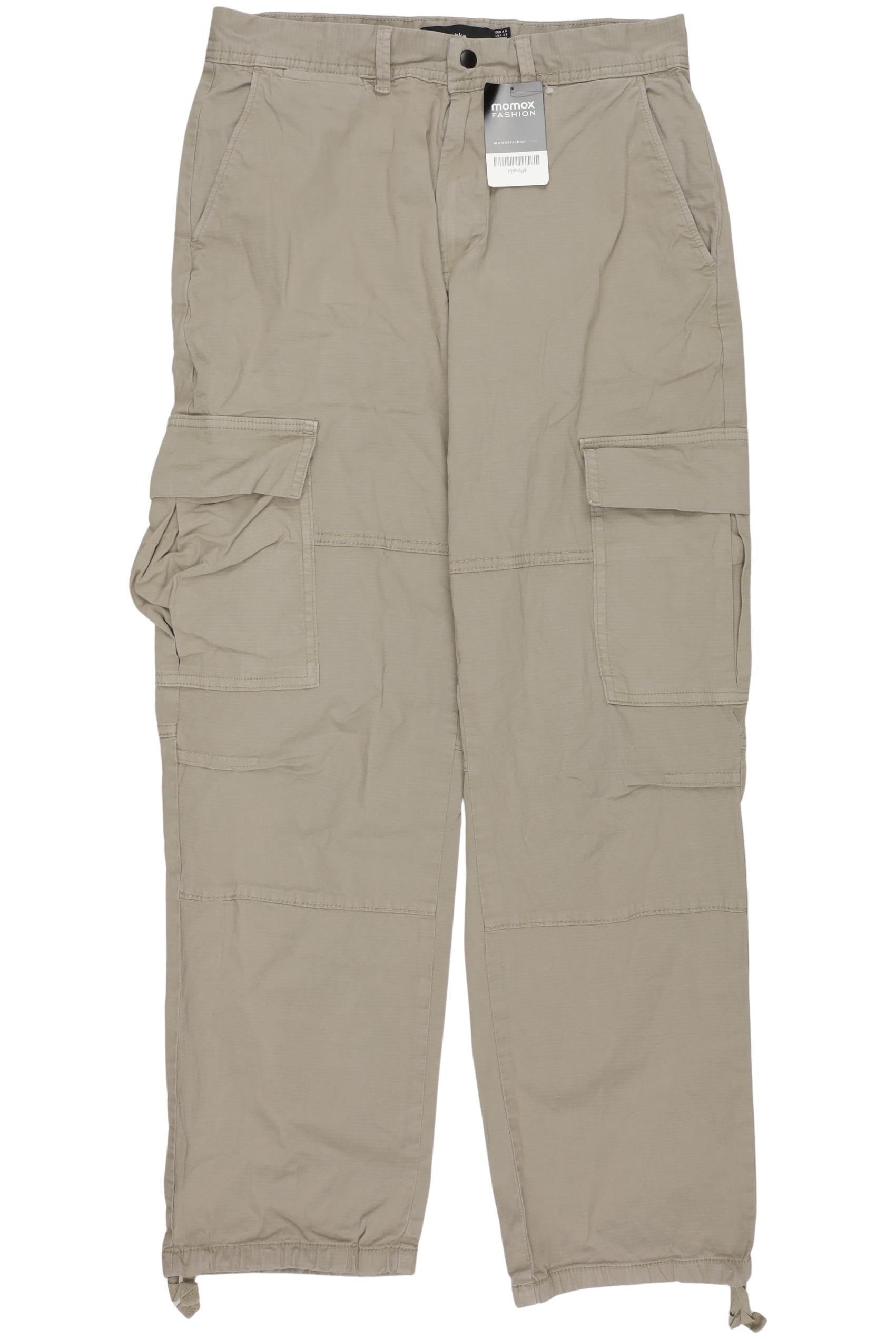 Thumbnail - bershka Herren Stoffhose, beige, Gr. 31